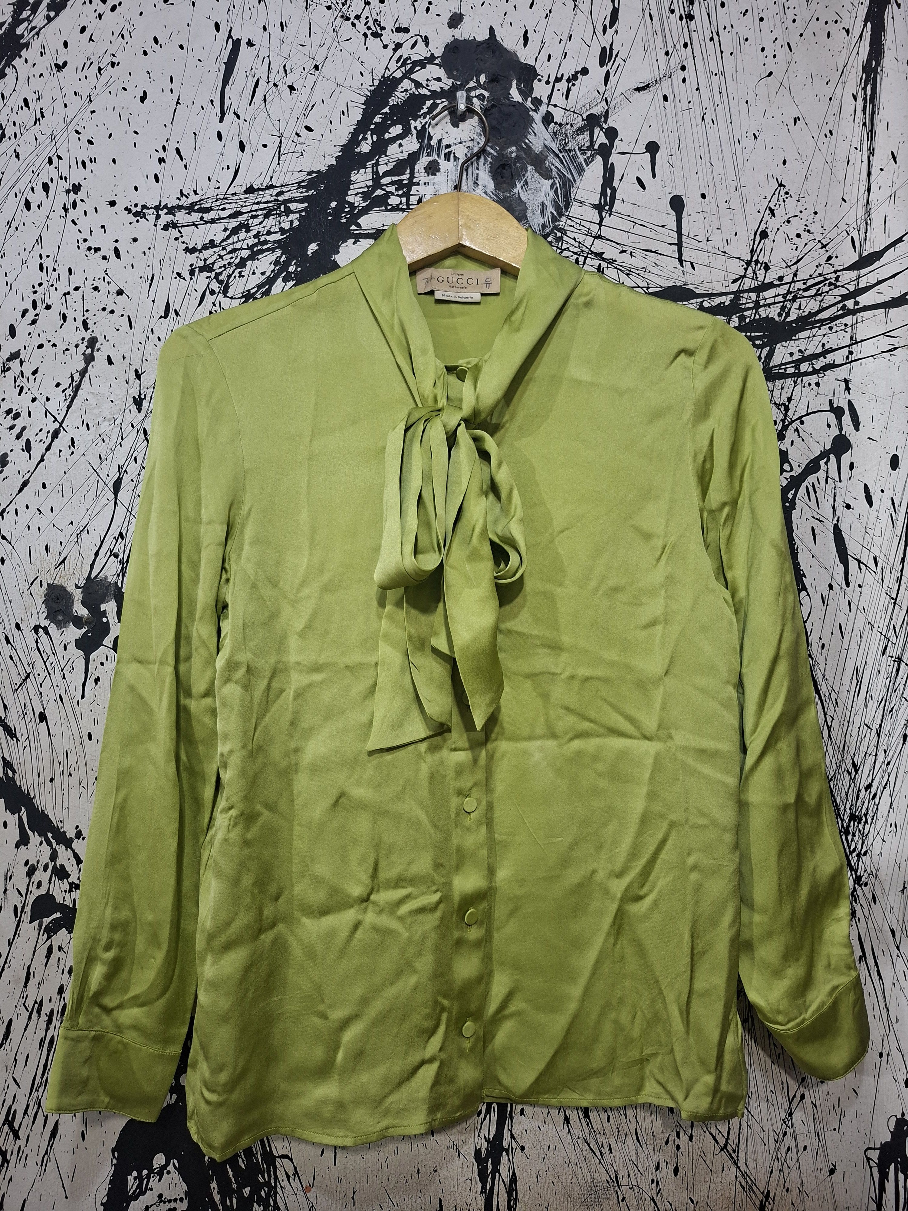Gucci GUCCI ALESSANDRO MICHAEL ERA SS 2019 SILK BLOUSE Size S / US 4 / IT 40 - 1 Thumbnail