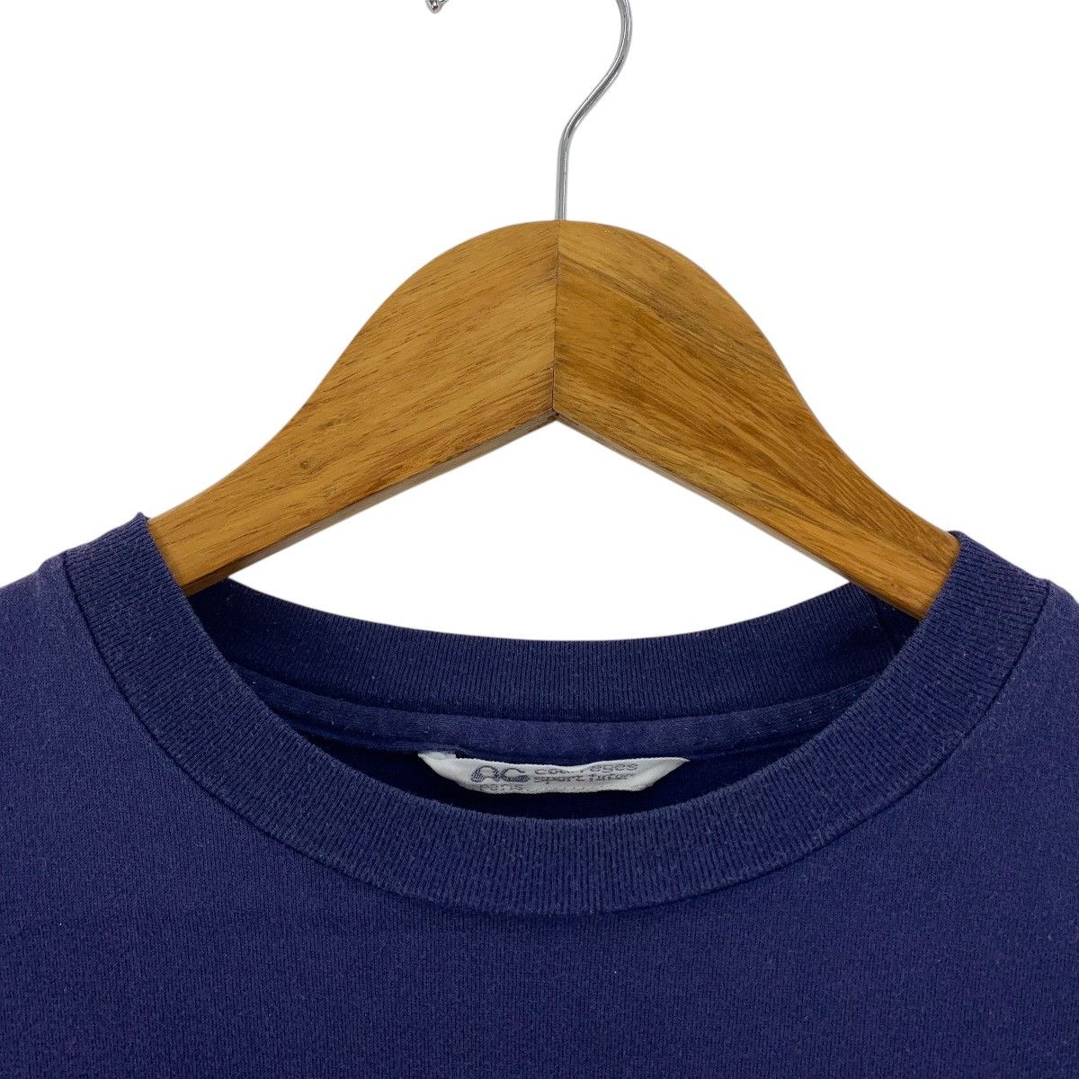 Courreges × Vintage Vintage COURREGES printed spellout logo navy blue tee Size US M / EU 48-50 / 2 - 6 Thumbnail