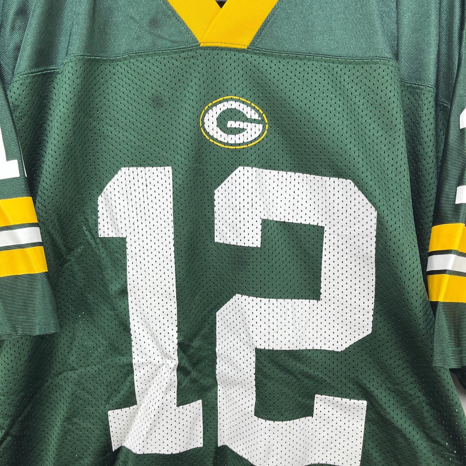 Reebok Vintage Green Bay Packers Jersey Reebok Aaron Rogers Large Size ONE SIZE - 5 Thumbnail