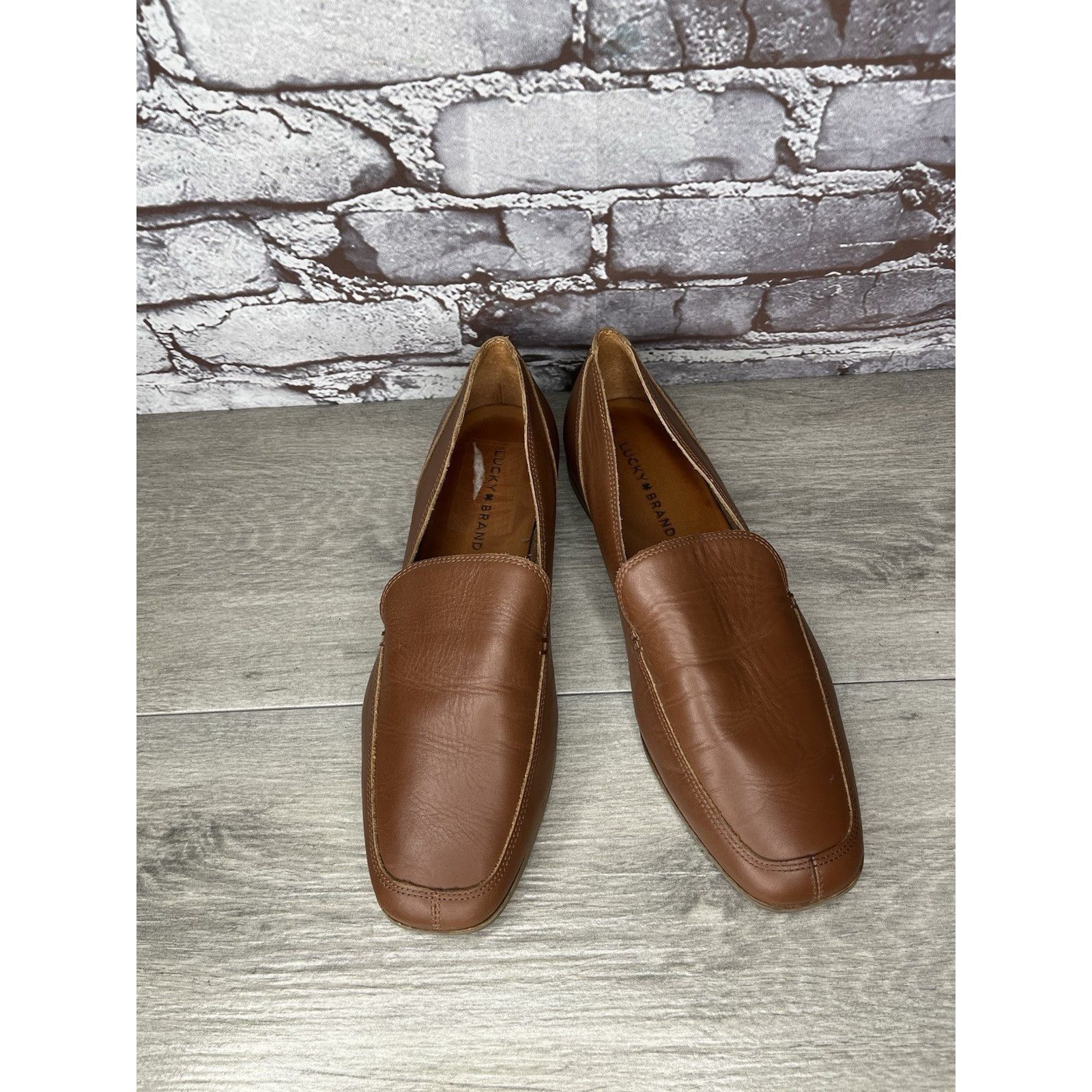 Lucky Brand Lucky Brand Canyen Loafer Brown Leather Slip On Almond Toe S Size US 10 / IT 40 - 11 Thumbnail