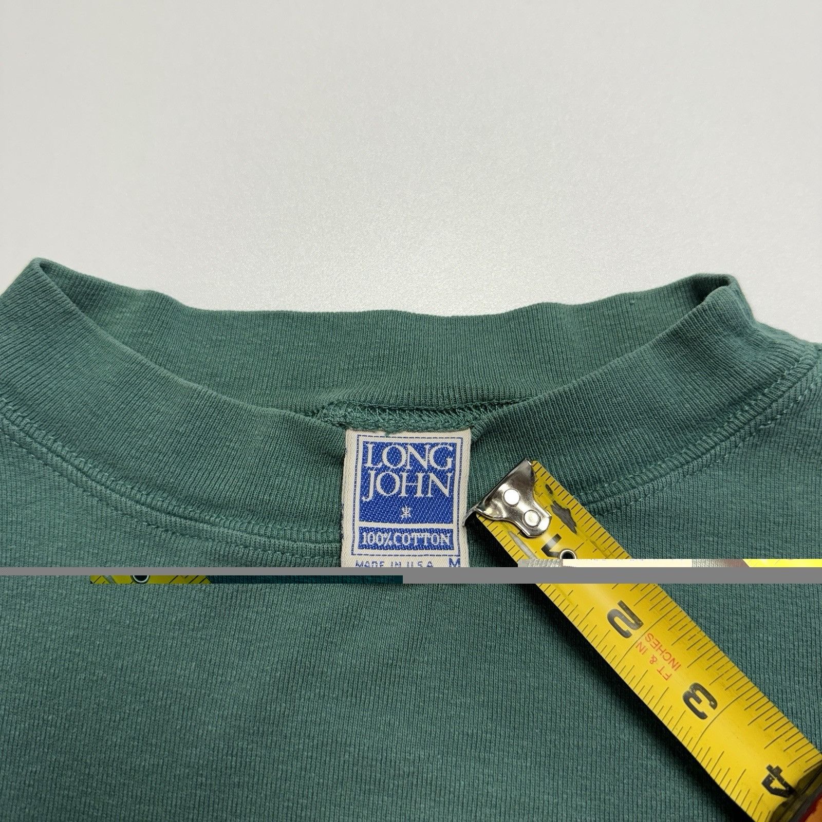 Vintage Vintage 90s Green Mock Neck Long Sleeve T Shirt Medium Size US M / EU 48-50 / 2 - 8 Thumbnail