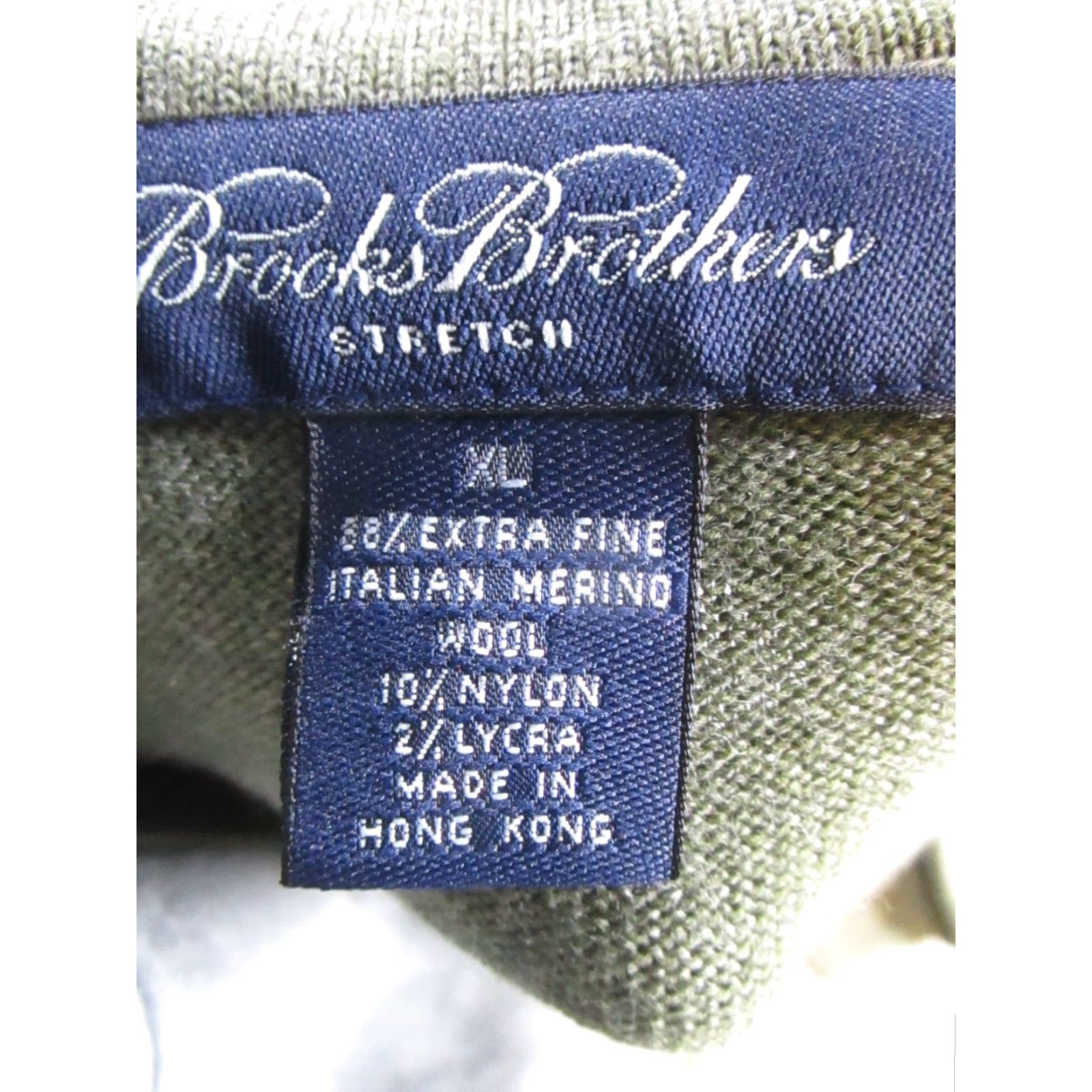Brooks Brothers Brooks Brothers Sweater Mens XL Green Merino Wool Knit Golf Pullover V-Neck Knit Regular Size US XL / EU 56 / 4 - 3 Thumbnail