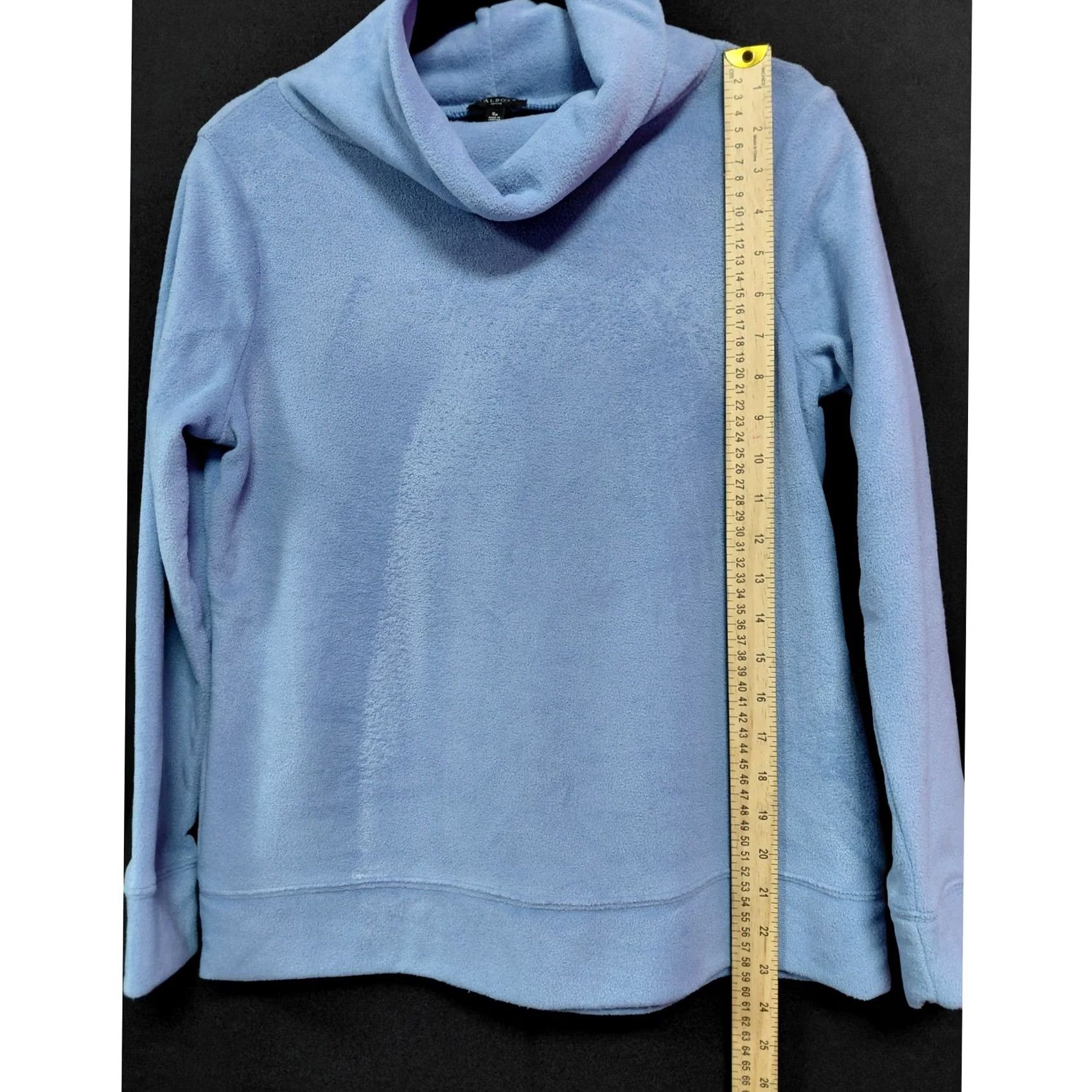 Talbots TALBOTS PETITE Blue Cowl Neck Pullover Sweater Solid Knit Women Size S Size S / US 4 / IT 40 - 5 Thumbnail