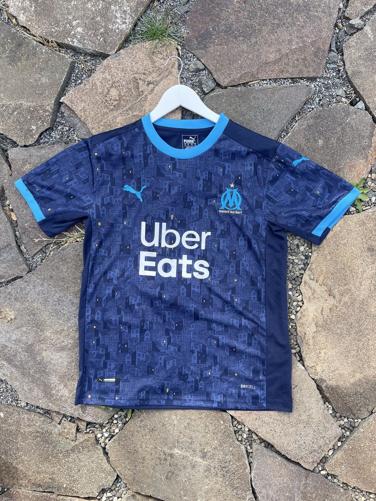 Puma 2020 Puma Marseille blue full print soccer jersey Size US L / EU 52-54 / 3 - 1 Thumbnail