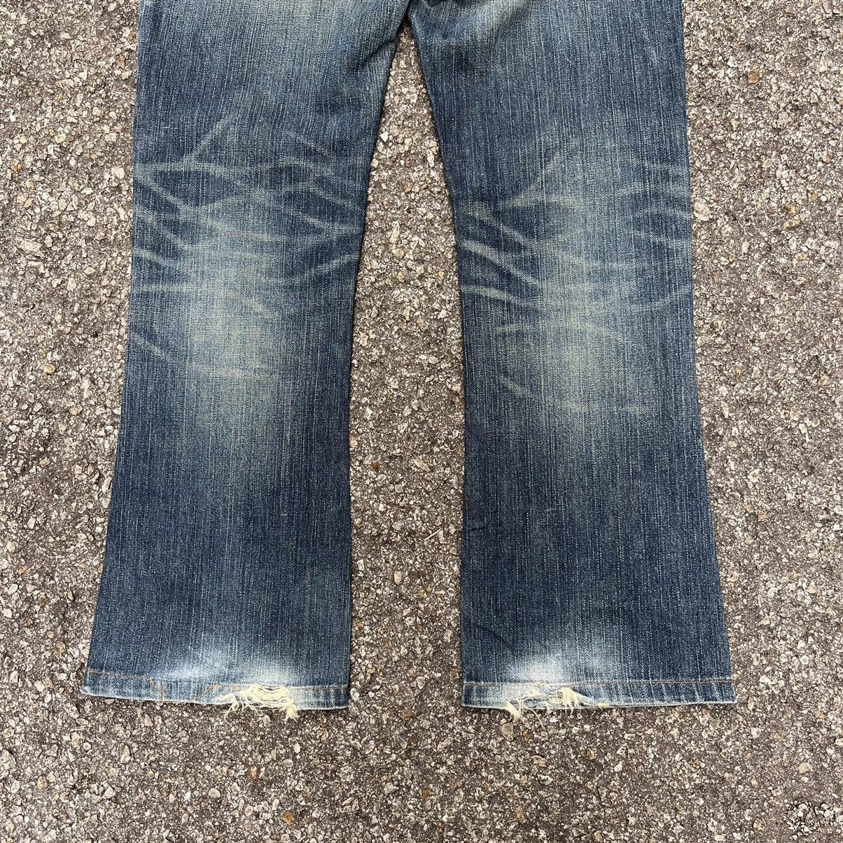 Edwin × Japanese Brand Flared Edwin Japan Jeans Boot Cut Faded Denim Size US 31 - 10 Thumbnail