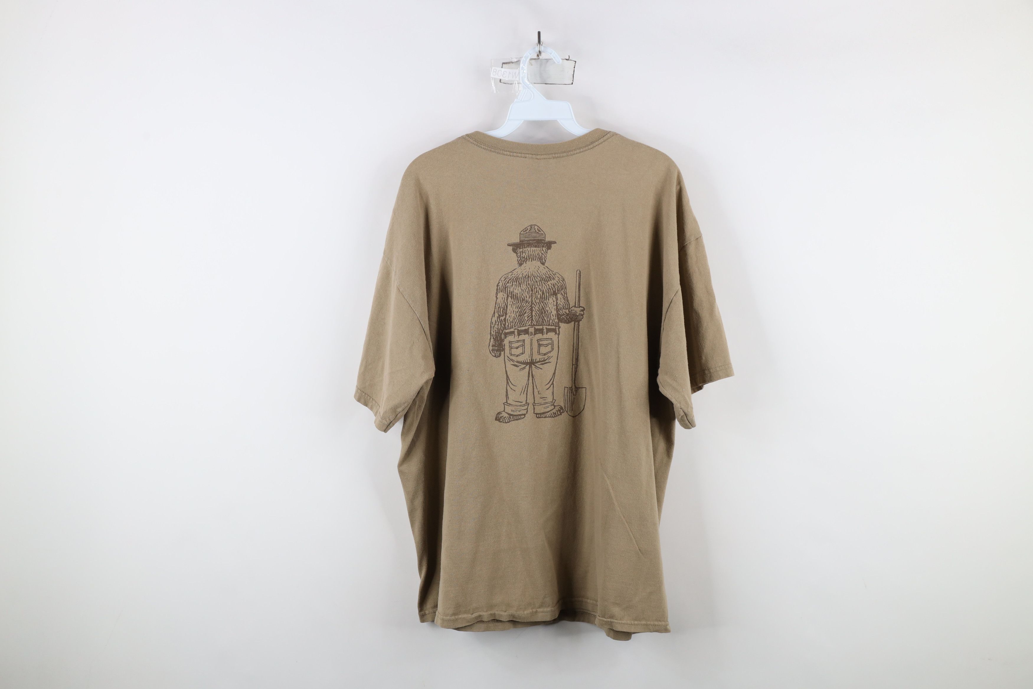 Vintage Vintage Y2K The Bear Short Sleeve T-Shirt Beige Cotton Size US XL / EU 56 / 4 - 11 Thumbnail