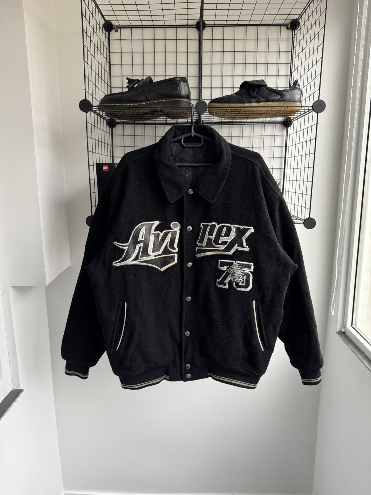 Avirex RARE Vintage Avirex Wool Varsity Bomber Reversible Jacket Size US XL / EU 56 / 4 - 1 Thumbnail