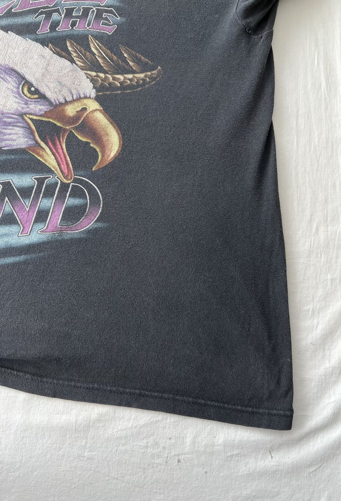 Vintage Vintage 90s Feel the Wind American Thunder Eagle T-shirt Size US XXL / EU 58 / 5 - 10 Thumbnail