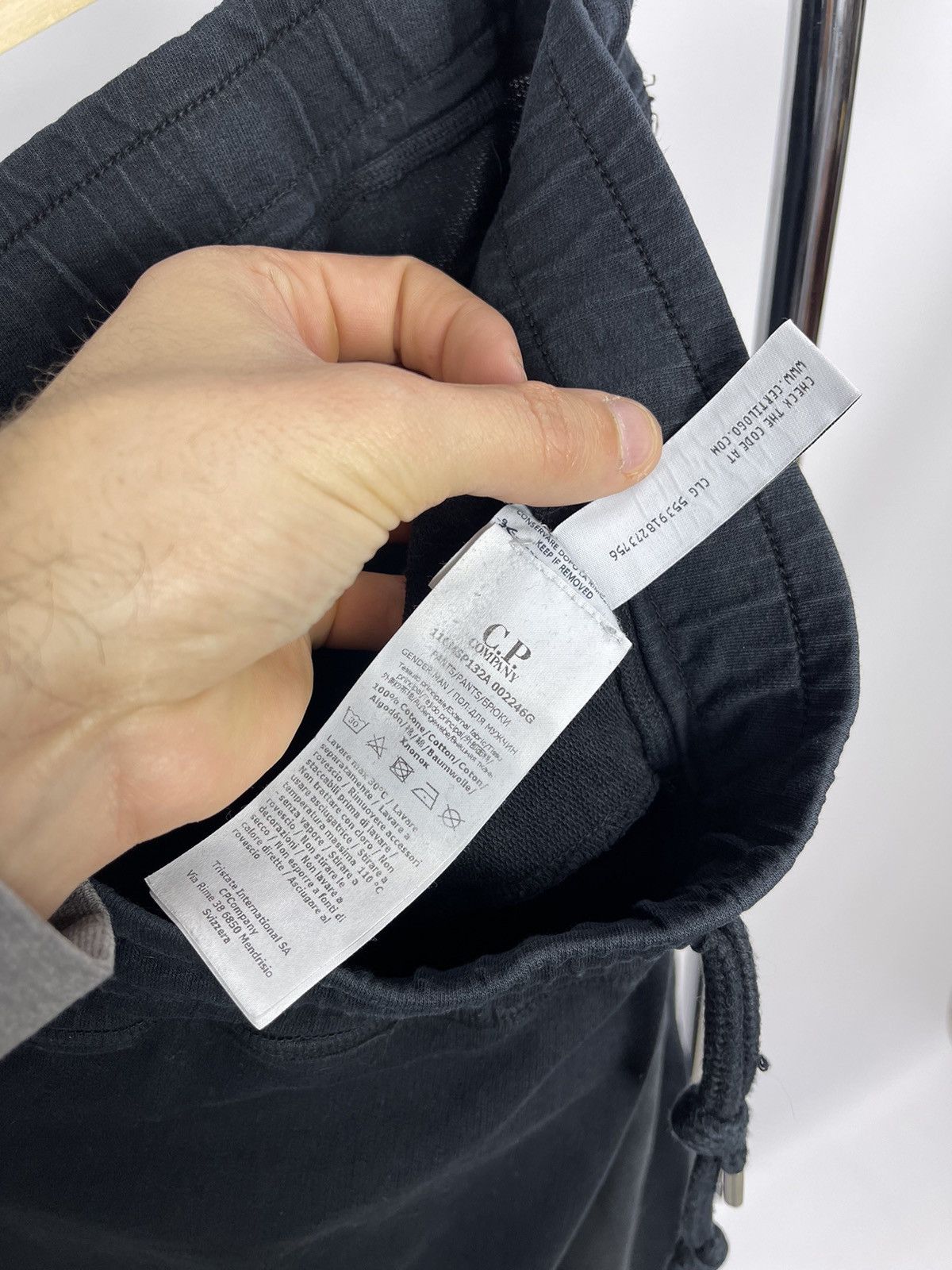 C.P. Company C.P. COMPANY Lens Cotton Track Pants Black Italy Size M Size US 34 / EU 50 - 7 Thumbnail