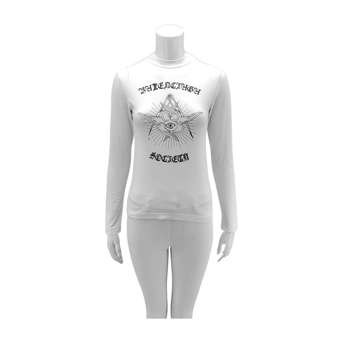 Balenciaga Balenciaga Society Long Sleeve T-Shirt Size S Size S / US 4 / IT 40 - 1 Thumbnail
