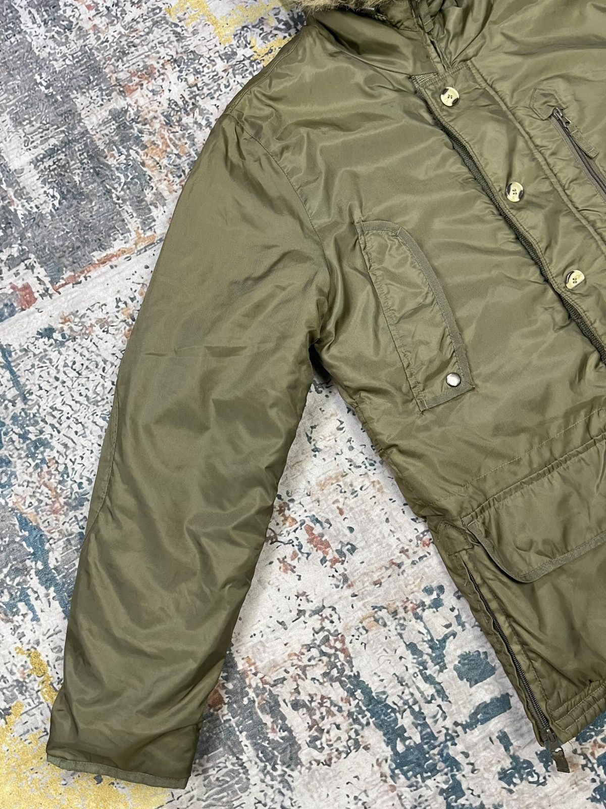 George George Military Type N3-B Nylon Fur Snorkel Parka Size US M / EU 48-50 / 2 - 6 Thumbnail