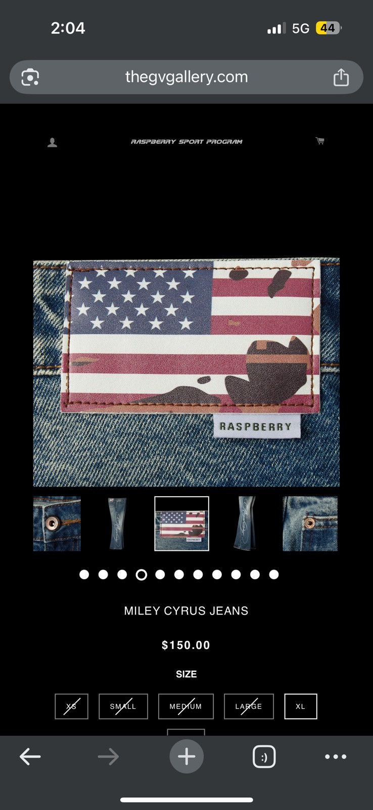 The GV Gallery GV Gallery Raspberry Hills Miley Cyrus Denim - XL Size US 36 / EU 52 - 10 Thumbnail