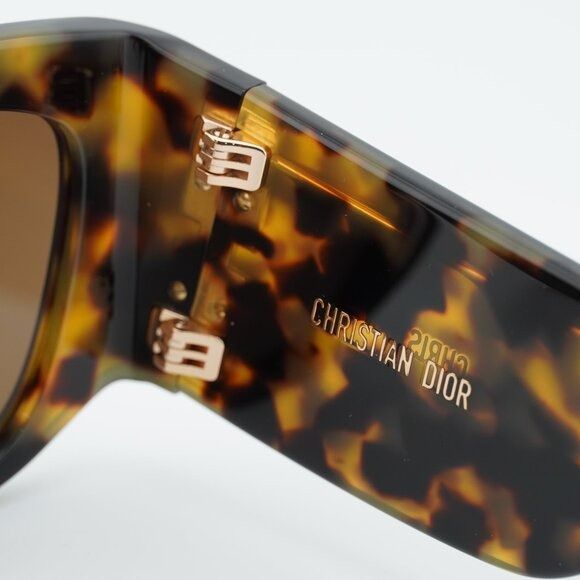 Dior Dior DIORNUIT S1I 24F0 Sunglasses Havana Square Frame Size ONE SIZE - 5 Thumbnail