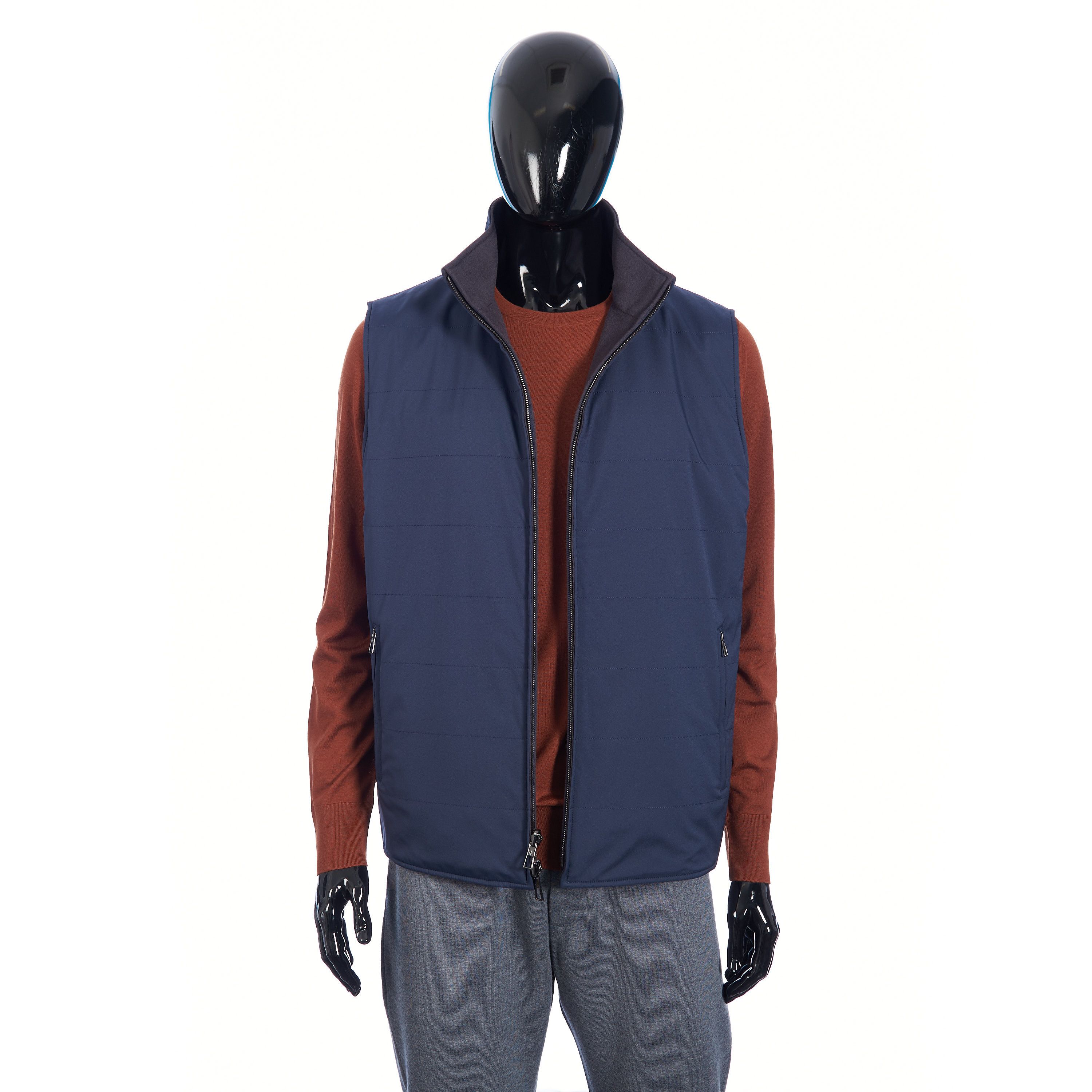 Loro Piana Delray Reversible Vest In Cashmere Storm System Size US M / EU 48-50 / 2 - 1 Thumbnail