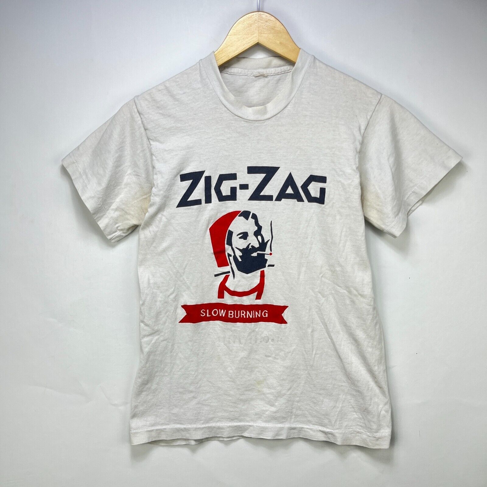 Vintage Vintage 80s Zig-zag Rolling Papers SingleStitch Shirt Medium Size US M / EU 48-50 / 2 - 1 Thumbnail