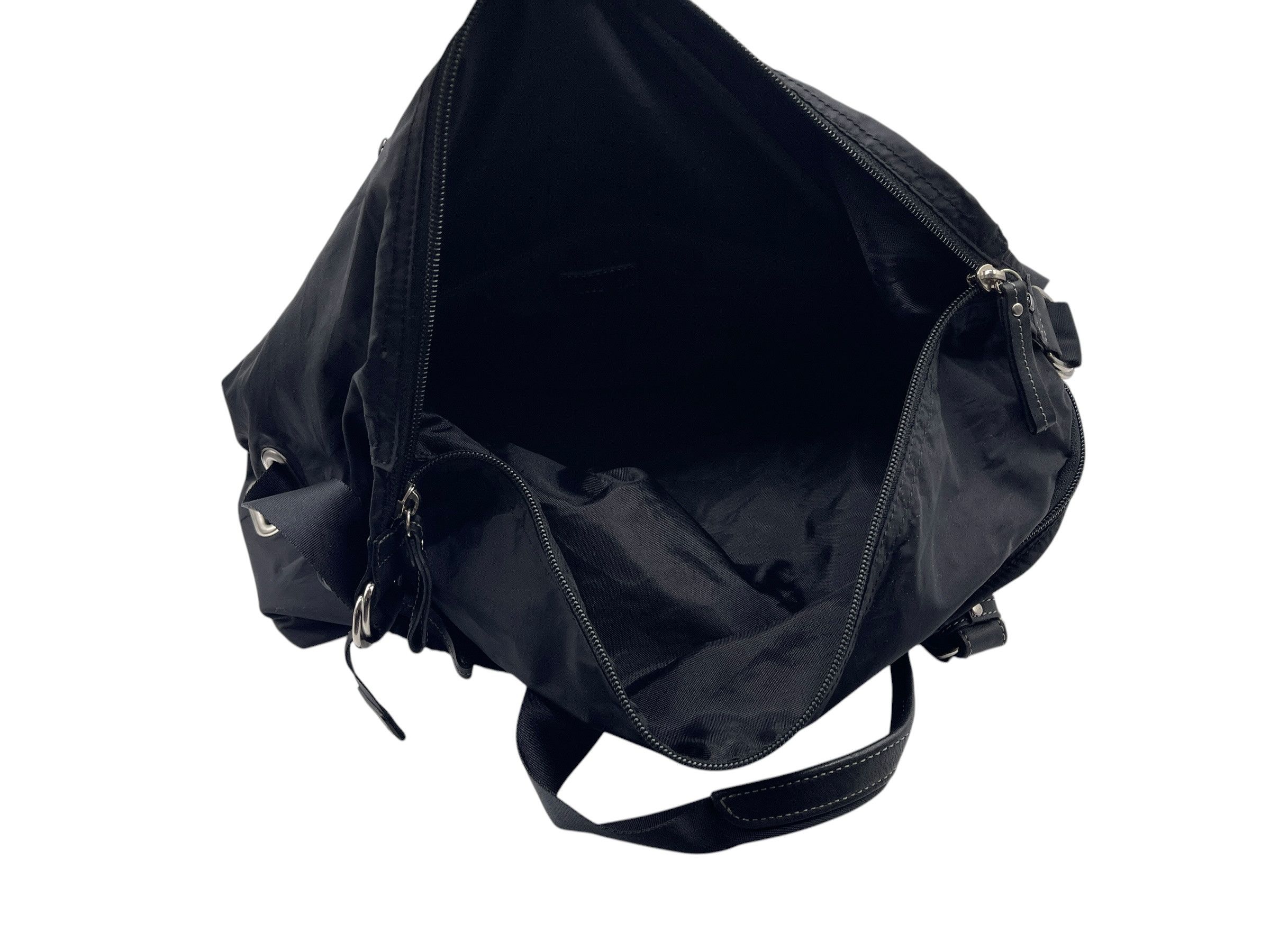 agnes b. Agnès b Voyage Nylon Boston Travel Bag Black Duffel Gym Bag Size ONE SIZE - 9 Thumbnail