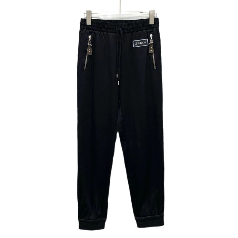 Louis Vuitton Louis Vuitton 22 black logo drawstring leggings slacks pan Size US 34 / EU 50 - 1 Thumbnail