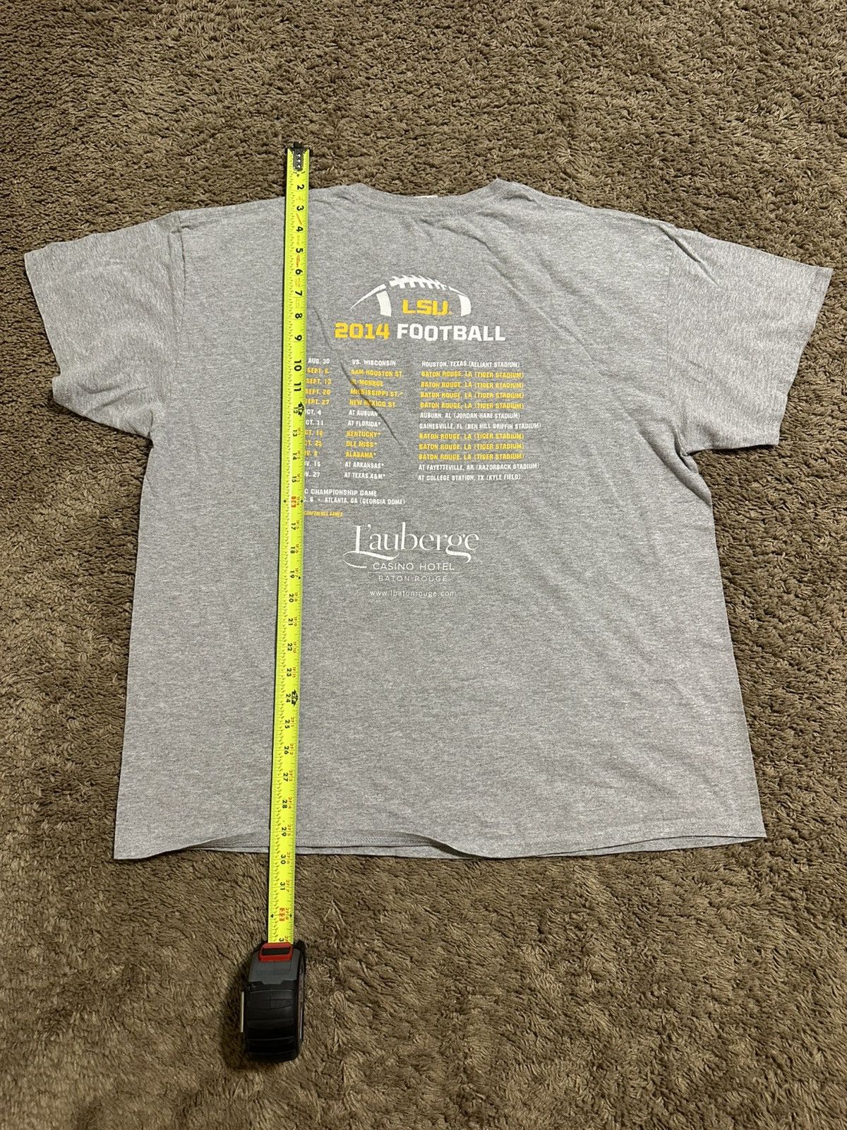 NCAA Vintage NCAA LSU tigers “2014” football shirt 00s size xl Size US XL / EU 56 / 4 - 8 Thumbnail