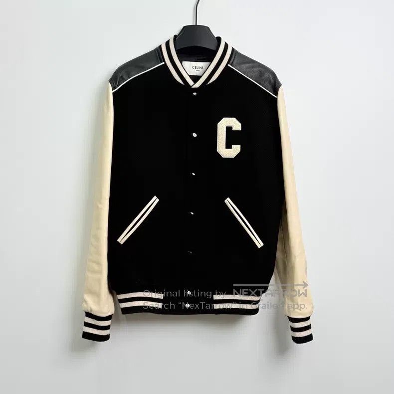 Celine Celine Classic C-shaped Leather Baseball Jacket Size US S / EU 44-46 / 1 - 1 Thumbnail