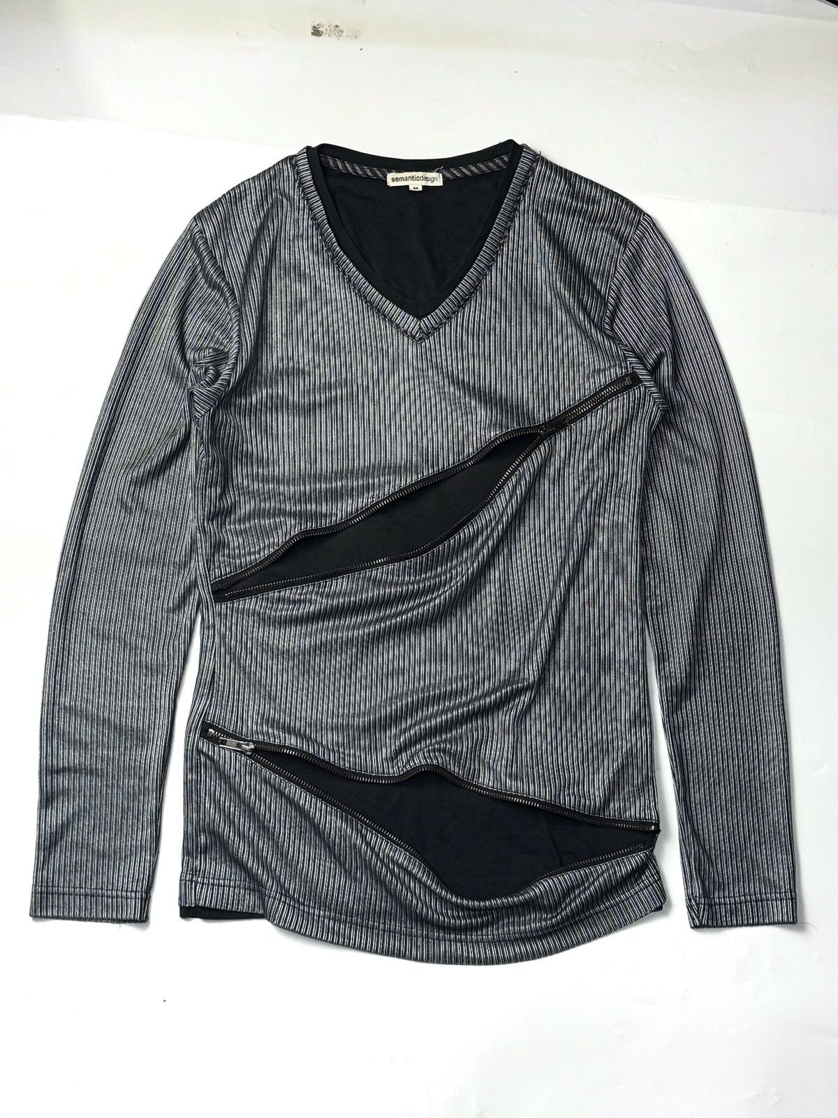 If Six Was Nine × Japanese Brand × Le Grande Bleu (L.G.B.) Archived Zipper Semanticdesign Double Layers Long Sleeve Size US M / EU 48-50 / 2 - 1 Thumbnail