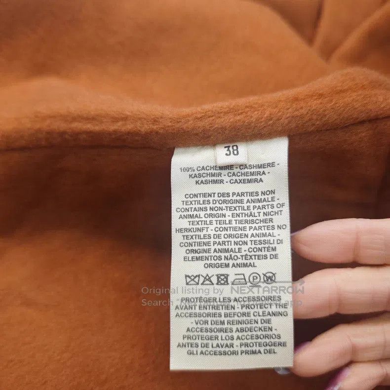 Hermes Hermes Orange Caramel Cashmere Tweed Jacket Size XS / US 0-2 / IT 36-38 - 6 Thumbnail