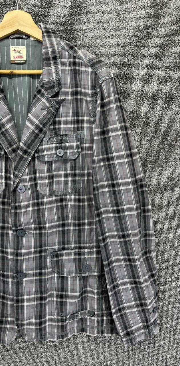 Japanese Brand Vintage Triple Five Soul Essentials Shadow Plaid Rare Jacket Size L / US 10 / IT 46 - 4 Thumbnail