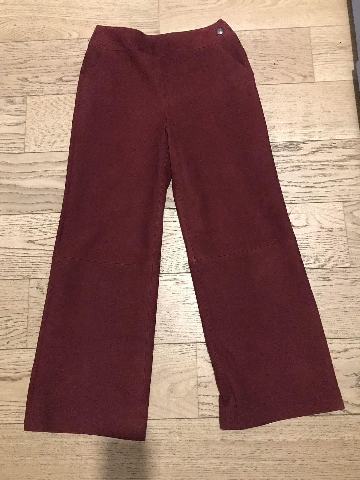 Chanel CHANEL LEATHER PANTS Size 28" / US 6 / IT 42 - 2 Thumbnail