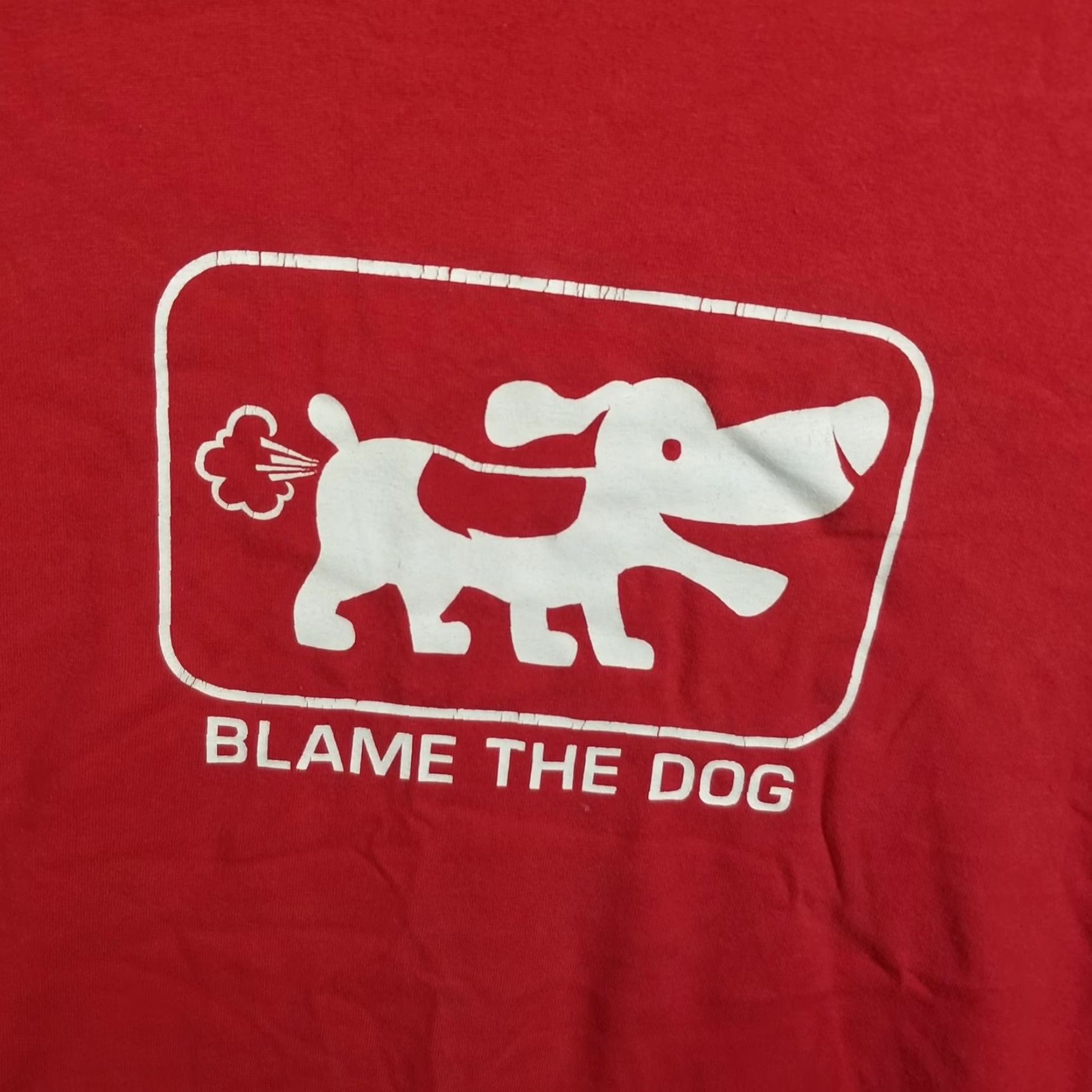 Vintage VINTAGE Blame The Dog Shirt Mens XL Red Ross Sportswear USA Funny Fart Tee 90s Size US XL / EU 56 / 4 - 3 Thumbnail