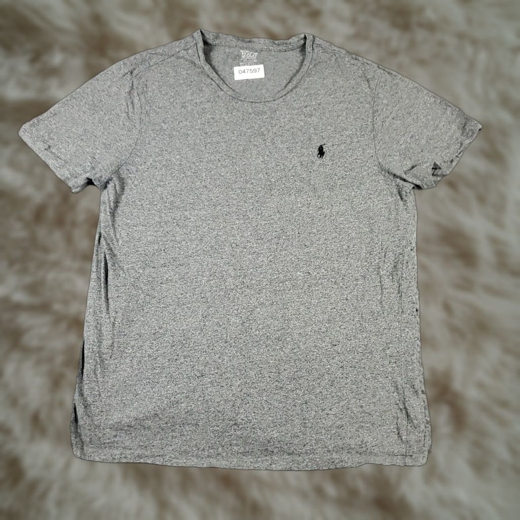 Ralph Lauren Ralph Lauren T Shirt Mens Large Gray Pony Logo Short Sleeve Crew Neck Cotton Size US L / EU 52-54 / 3 - 1 Thumbnail