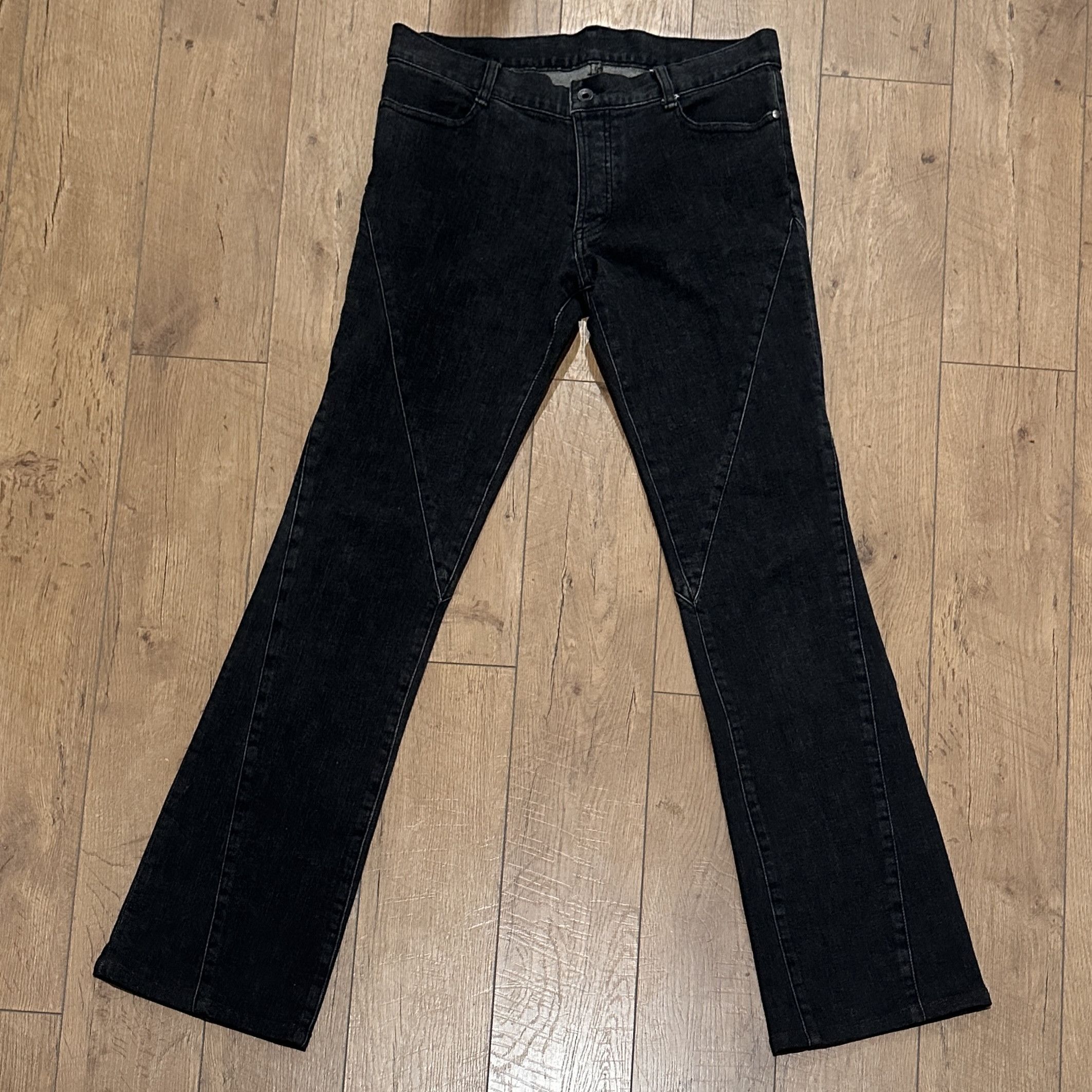 5351 POUR LES HOMMES 5351 Low Rise Slim Spiral Bootcut Denim Size US 33 - 1 Thumbnail