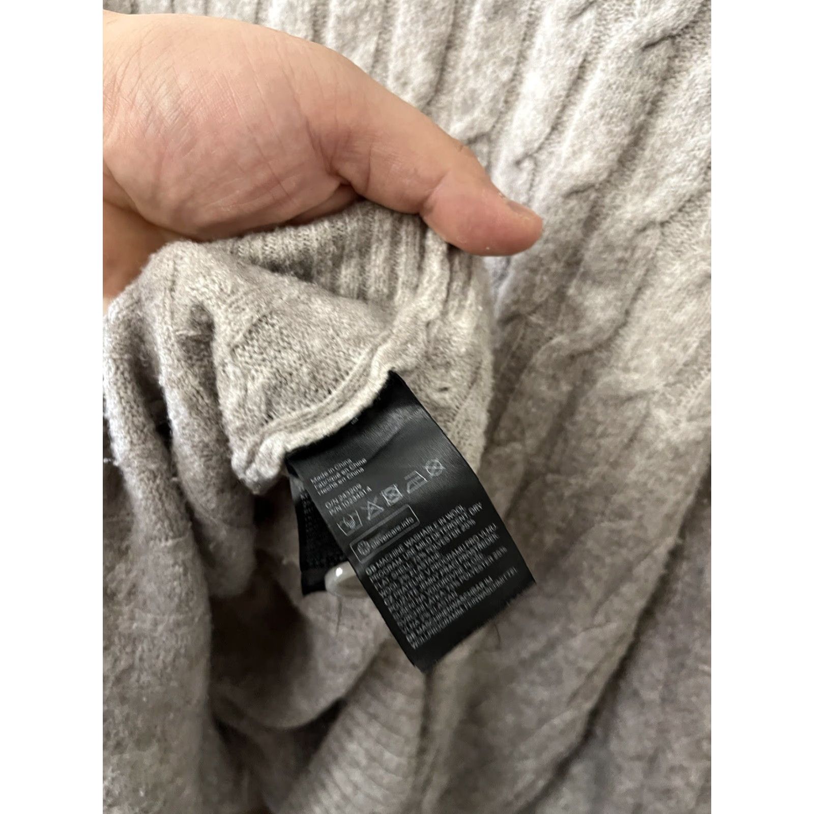 H&M H&M Womens Wool Blend Cardigan Gray Beige Size XS Jewel Button Sweater Size XS / US 0-2 / IT 36-38 - 5 Thumbnail