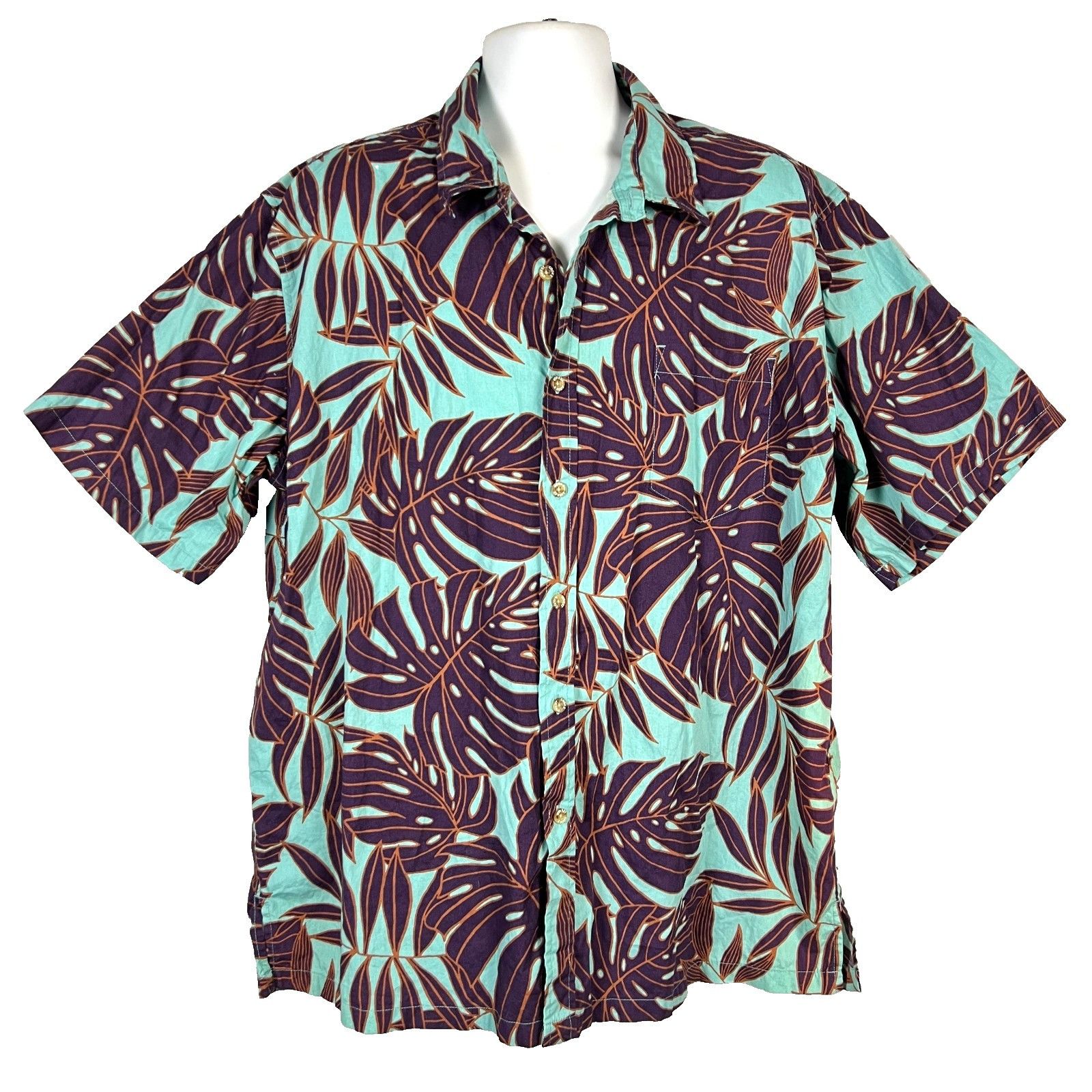 Other Cooke Street Monstera Leaf Mens Hawaiian Shirt size 2XL 53x3 Size US XXL / EU 58 / 5 - 2 Thumbnail