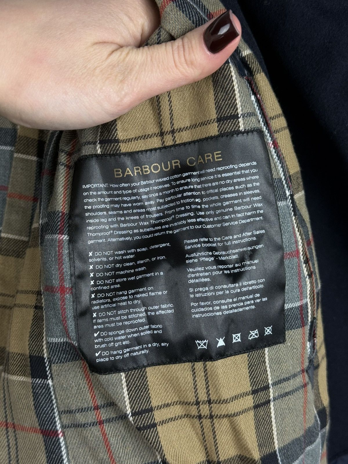 Barbour Barbour Ladies Wax Waxed Cotton Double Breasted Trench Coat Size L / US 10 / IT 46 - 24 Thumbnail