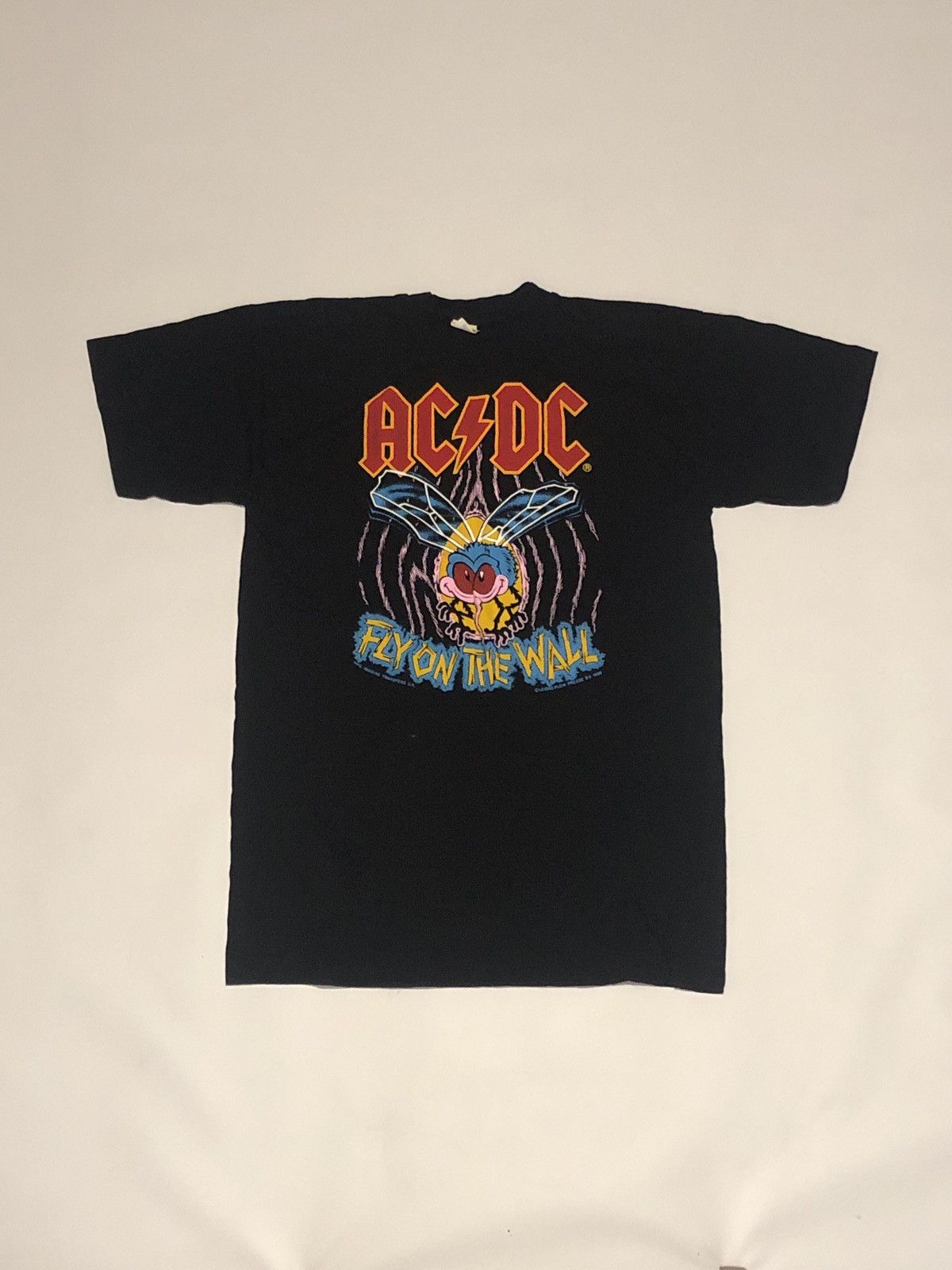 AC/DC Ac/Dc 1988 Fly on the wall tee, T-shirt 1988 Screen Stars Size US L / EU 52-54 / 3 - 2 Thumbnail
