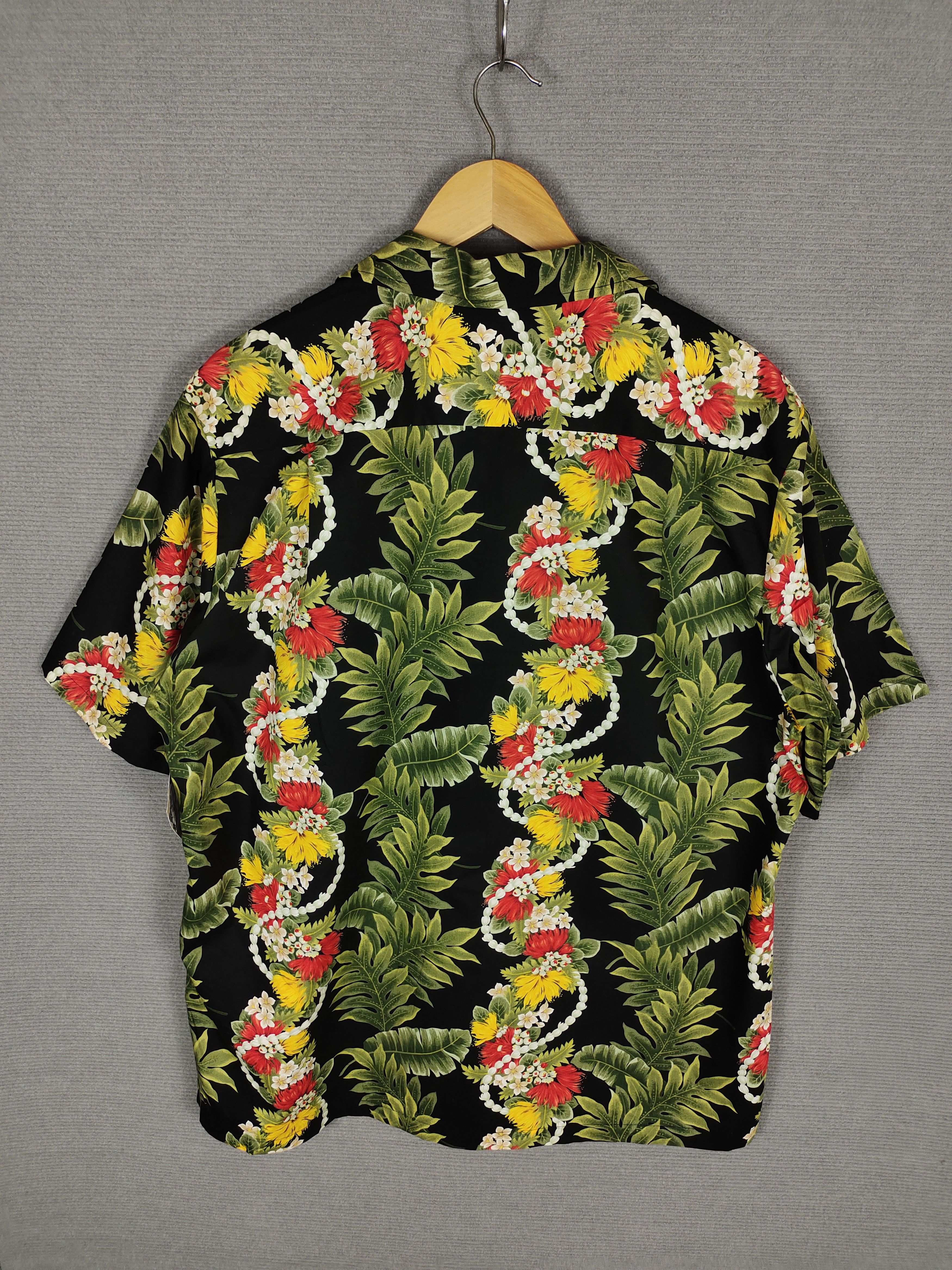 Vintage 1980s RJC Flowers Printed Panel Classic Hawaiian Shirt Size US L / EU 52-54 / 3 - 8 Thumbnail