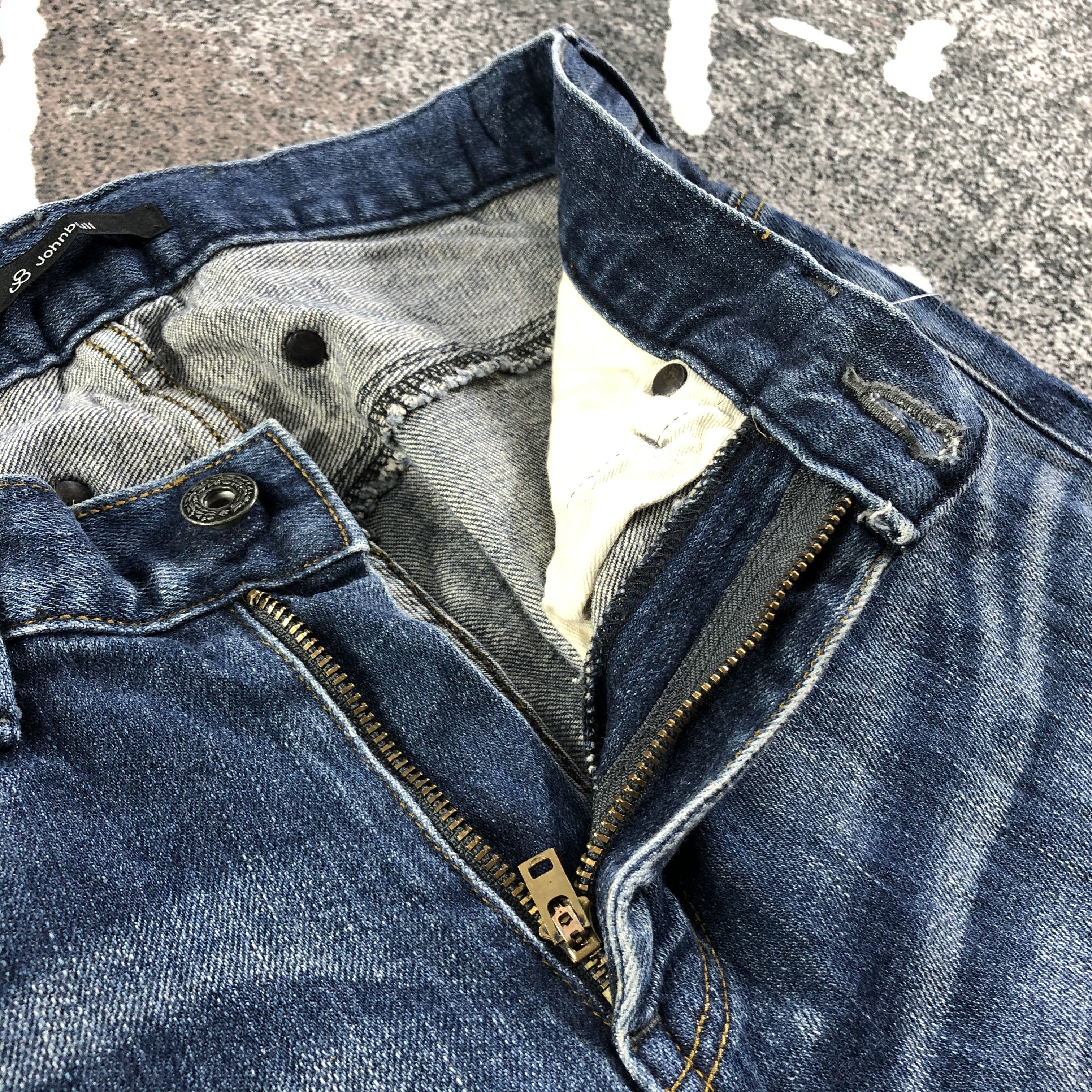 Japanese Brand John Bull Jeans Blue Wash Denim KJ1614 Size US 28 / EU 44 - 7 Thumbnail