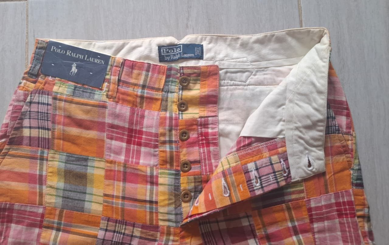 Polo Ralph Lauren Dead stock vintage Polo Ralph Lauren patch work baggy pants Size US 32 / EU 48 - 1 Thumbnail