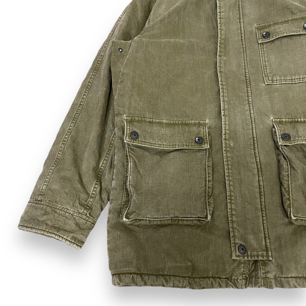 14th Addiction × Johnbull × Le Grande Bleu (L.G.B.) 🇯🇵 VINTAGE JOHN BULL MILITARY FUR SHERPA JACKET Size US L / EU 52-54 / 3 - 4 Thumbnail