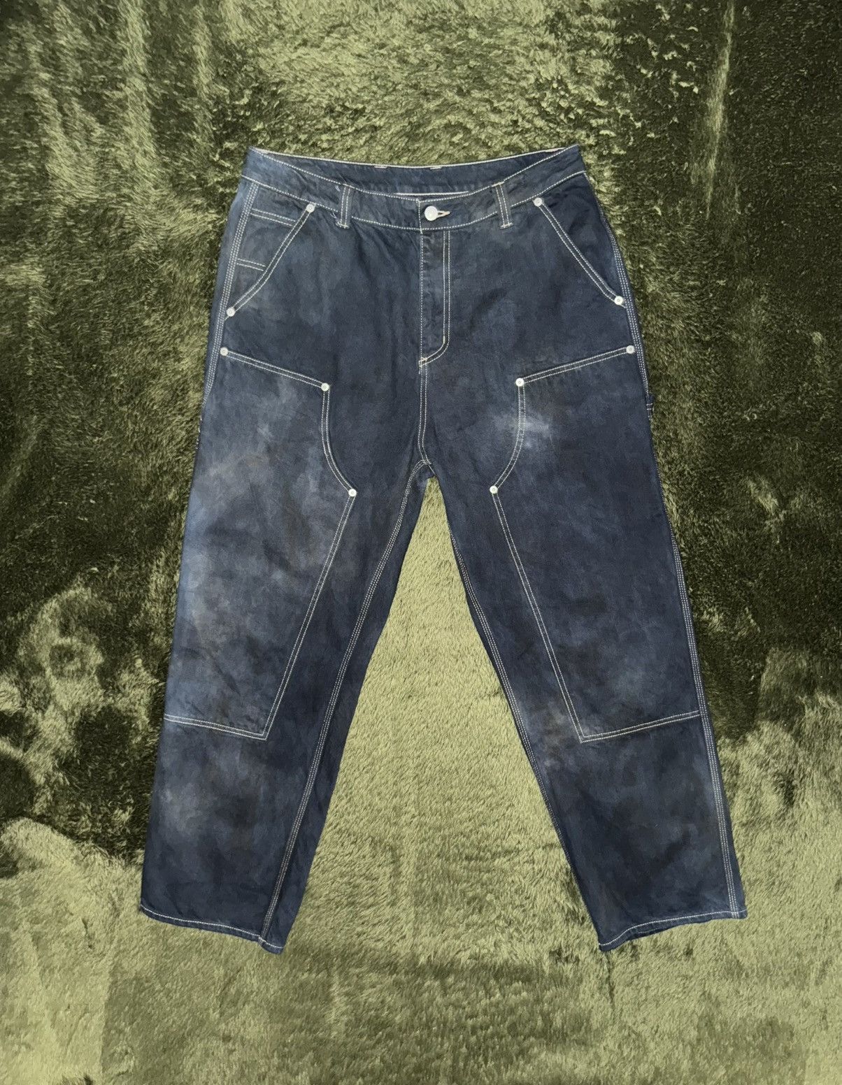 Penfield [XL] Penfield Hand-Dyed Loose Fit Double Knee Work Pants Size US 34 / EU 50 - 1 Thumbnail