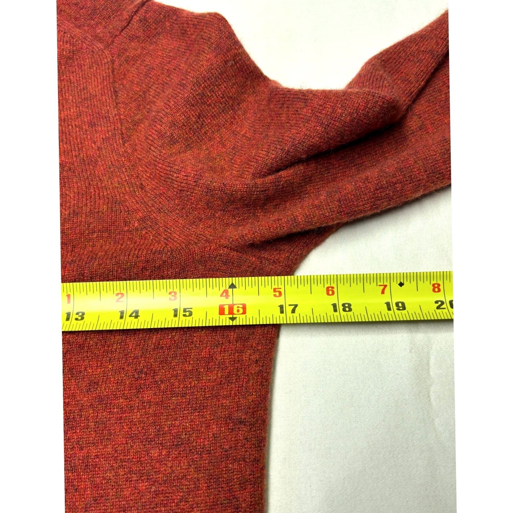 J.Crew VINTAGE J.Crew Collection Cardigan Sweater Womens S Cashmere Red Orange - Italian Knit, V-Neck, 6-Button Size S / US 4 / IT 40 - 6 Thumbnail