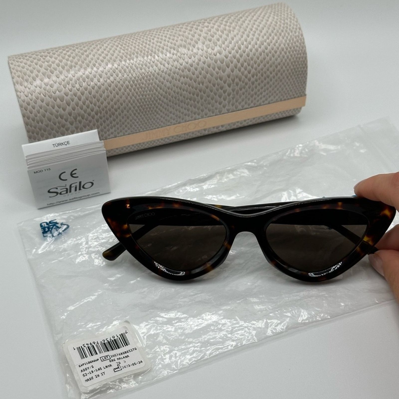 Jimmy Choo NEW JIMMY CHOO ADDY/S 0086 70 Havana/Brown Women Sunglasses Size ONE SIZE - 2 Thumbnail