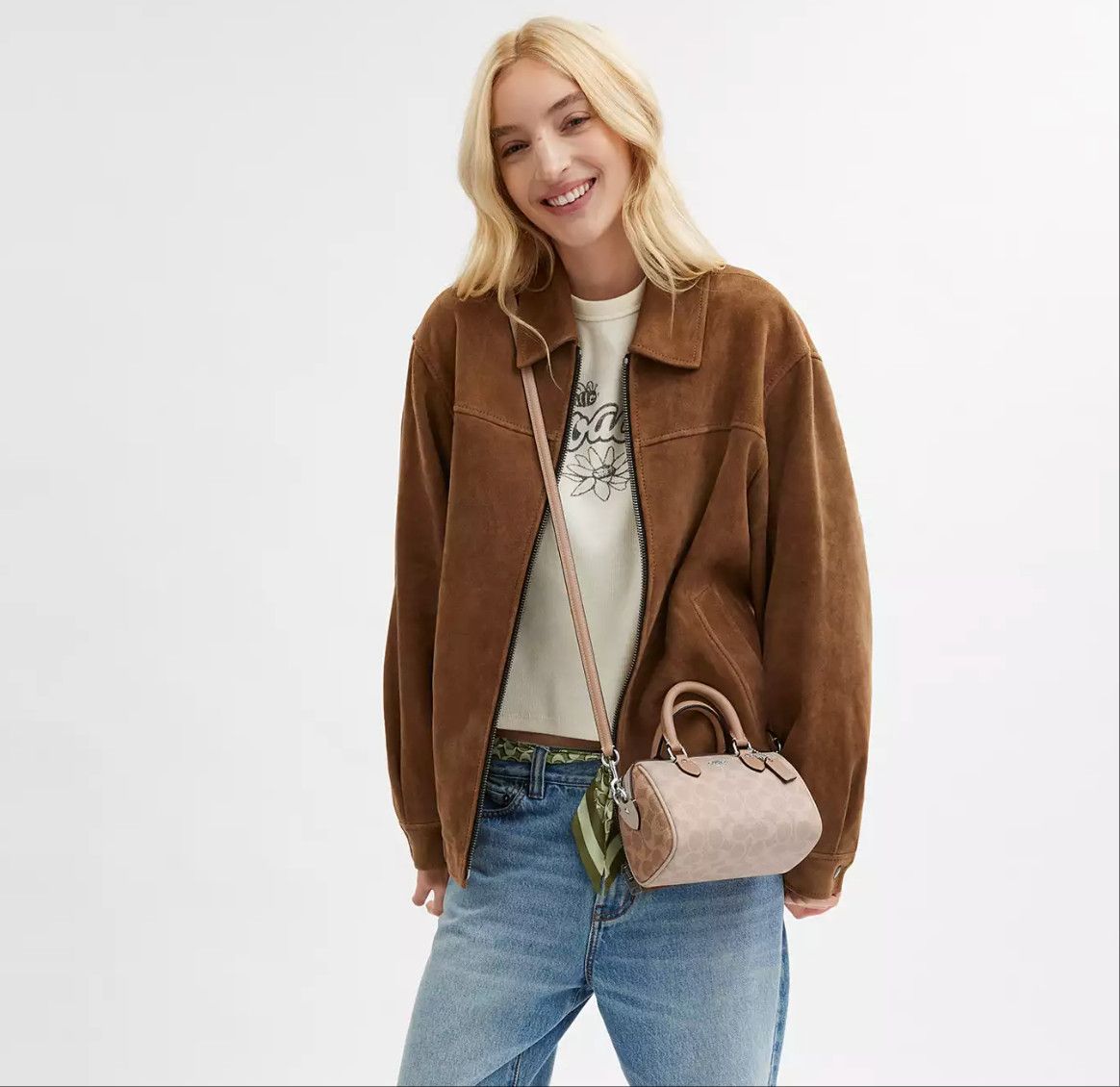 Coach Mini Rowan Crossbody Bag In Blocked Signature Canvas CW330 Size ONE SIZE - 10 Thumbnail