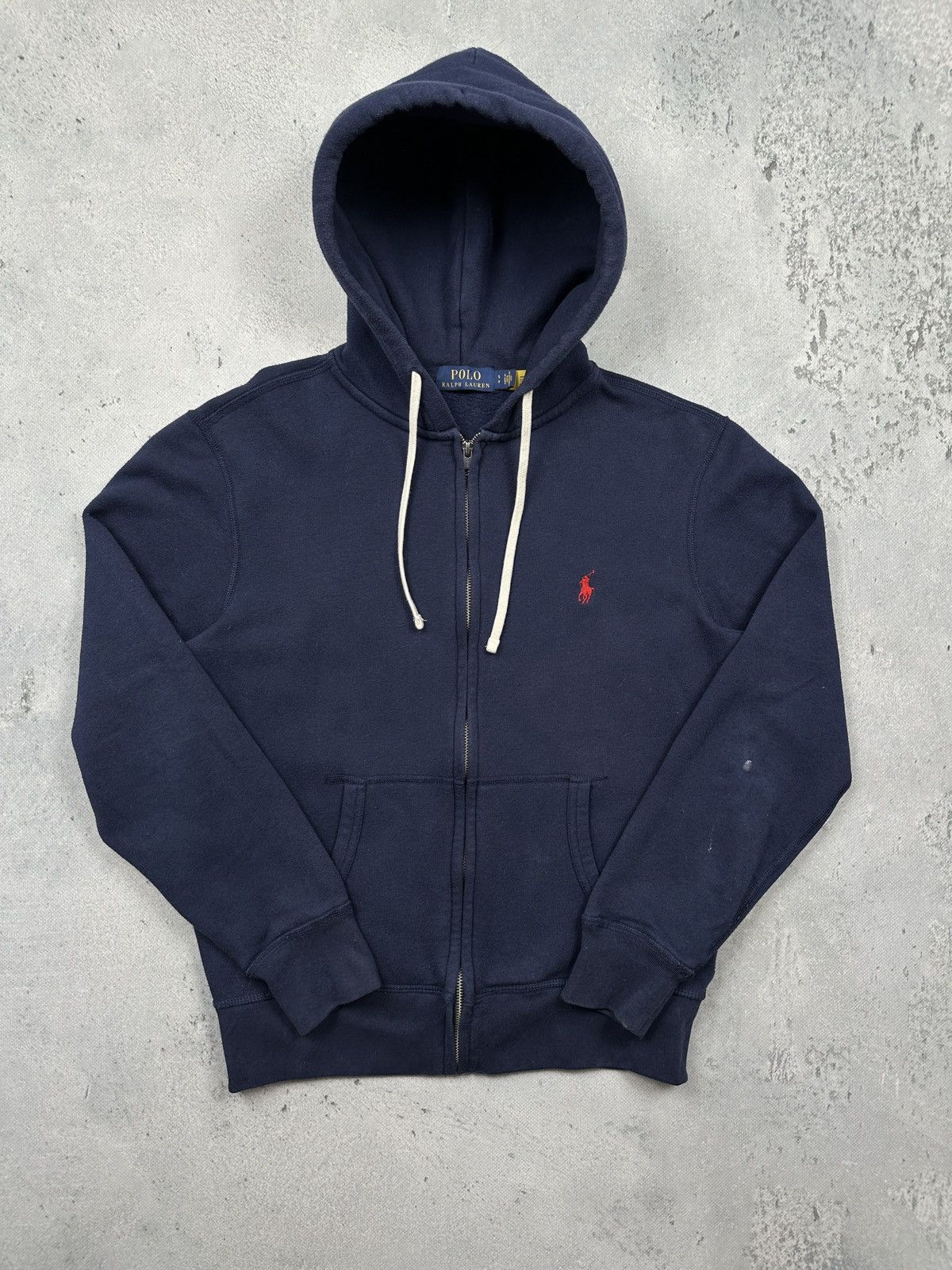 トップス 90~00s polo Ralph Lauren zip hoodie y2k Vtg Y2K 90s Polo Sport Ralph Lauren White Zip Up Hoodie Sz L USA