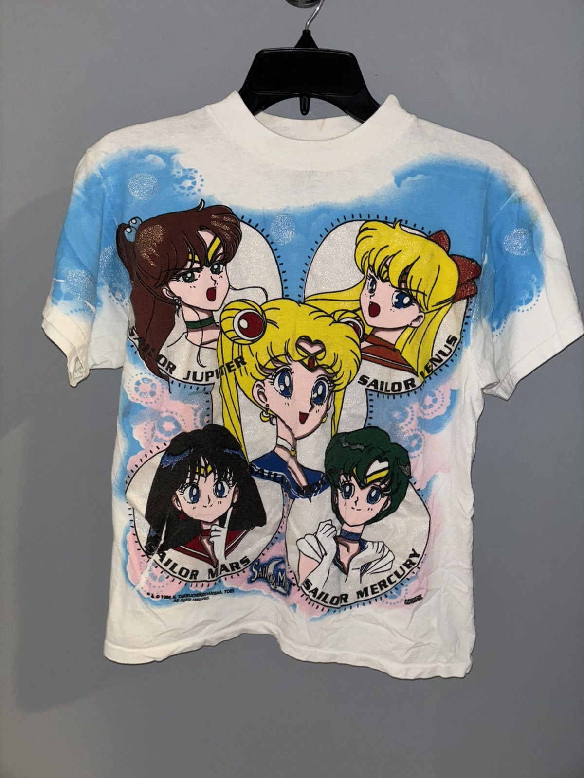 Tultex 1996 Sailor Moon All Over Print (RARE) Size L / US 10 / IT 46 - 2 Thumbnail