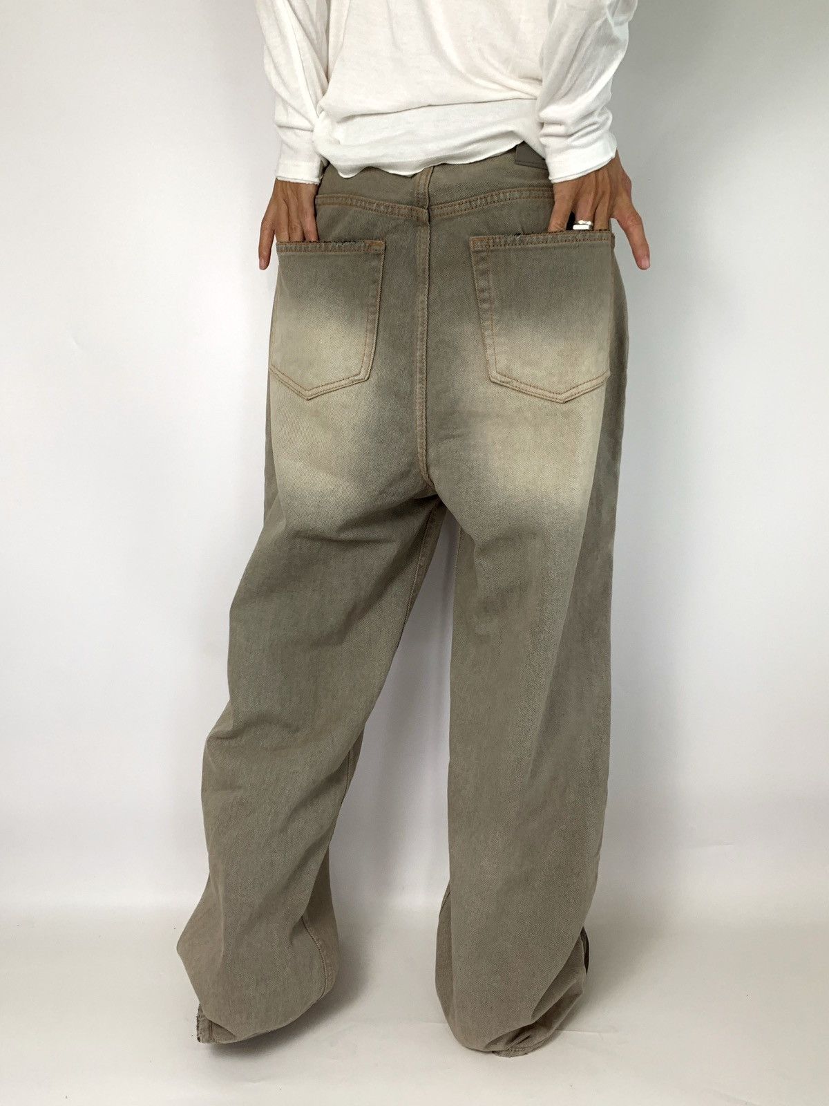 If Six Was Nine baggy distressed jeans develop balenciaga style Size US 30 / EU 46 - 3 Thumbnail