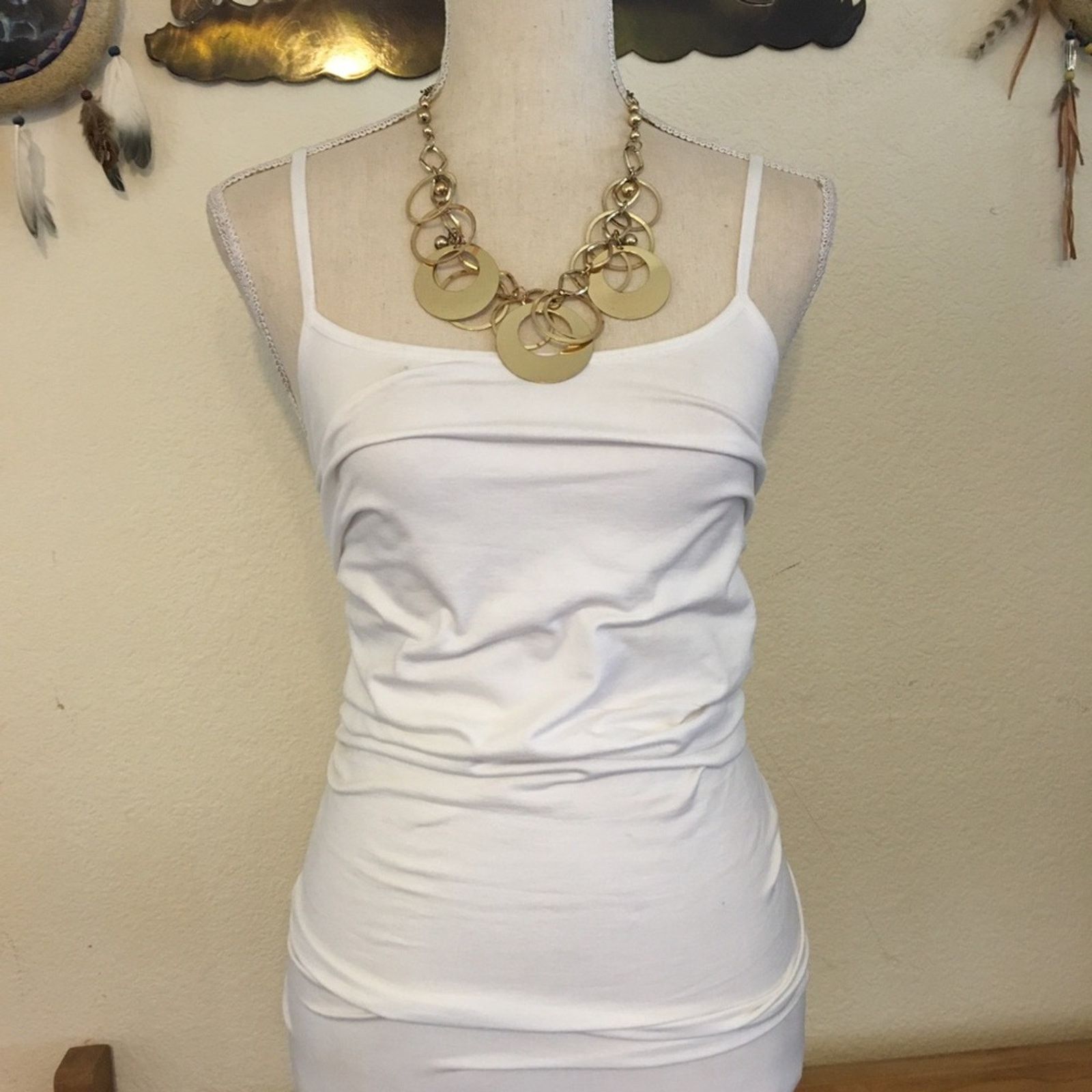 Vintage Vintage gold disc beaded chain necklace Size ONE SIZE - 4 Thumbnail