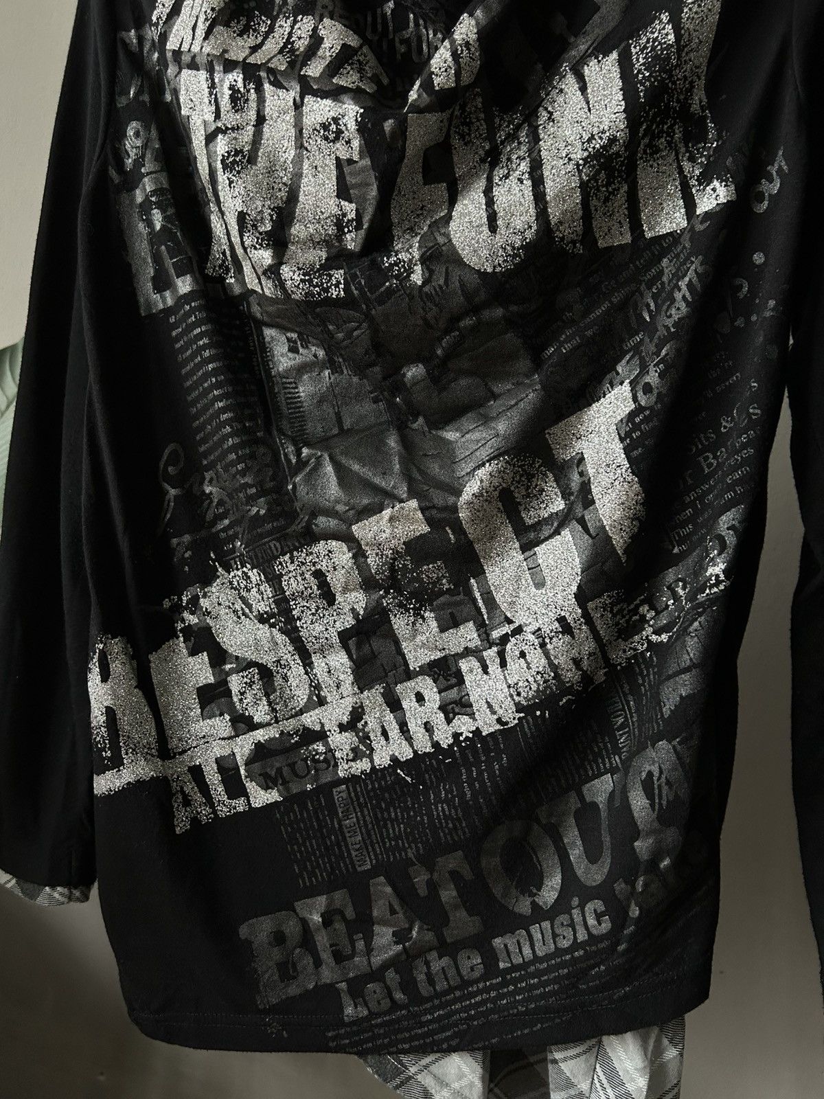 Japanese Brand Punk Dope.H Full Print Long Shirt Size US L / EU 52-54 / 3 - 5 Thumbnail