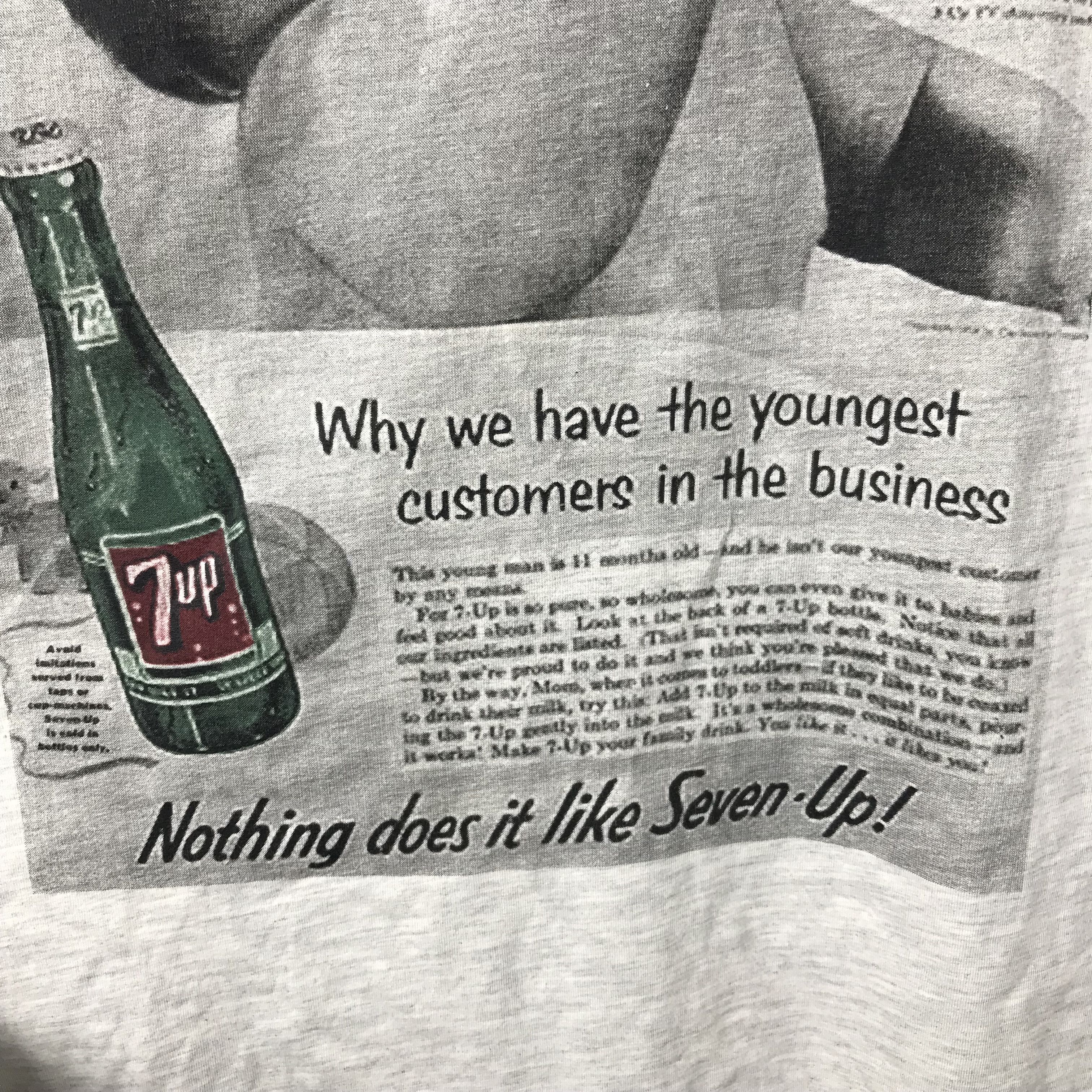 Vintage Vintage 7UP Promo Humor Tee Size US M / EU 48-50 / 2 - 6 Thumbnail