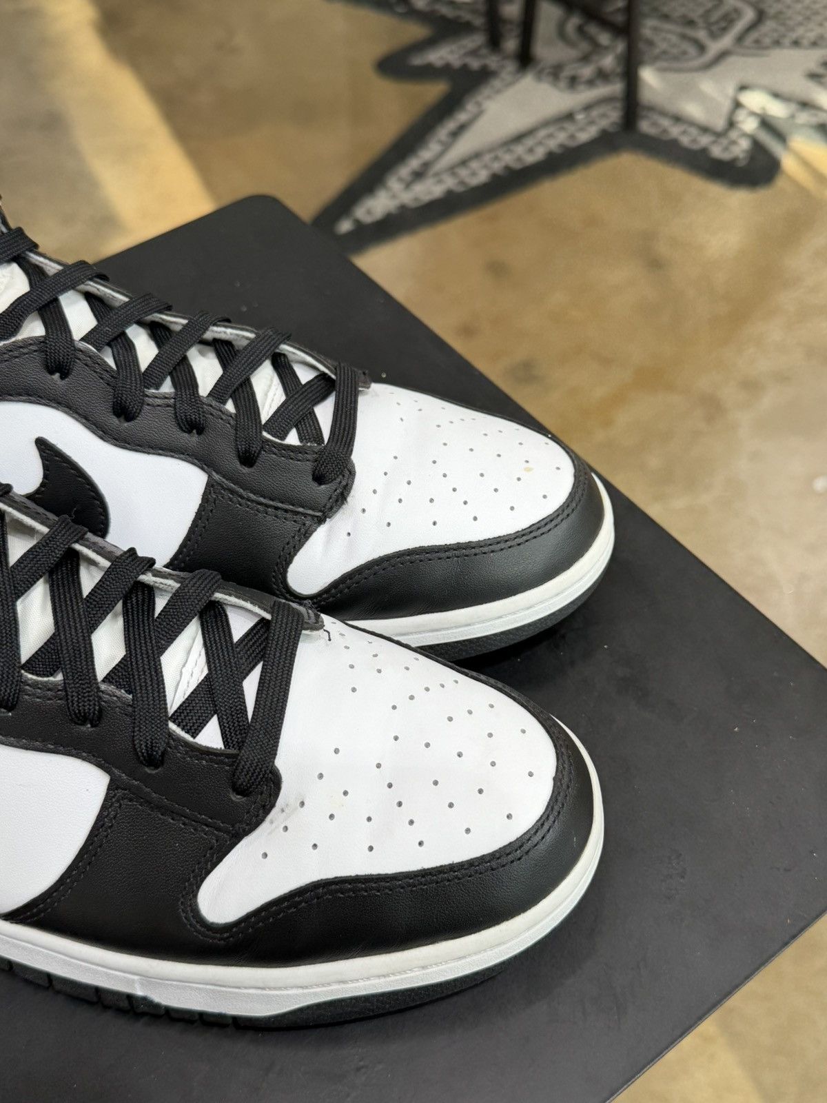 Nike Nike Dunk High Panda Black White Size 13 (2022) Size US 13 / EU 46 - 8 Thumbnail