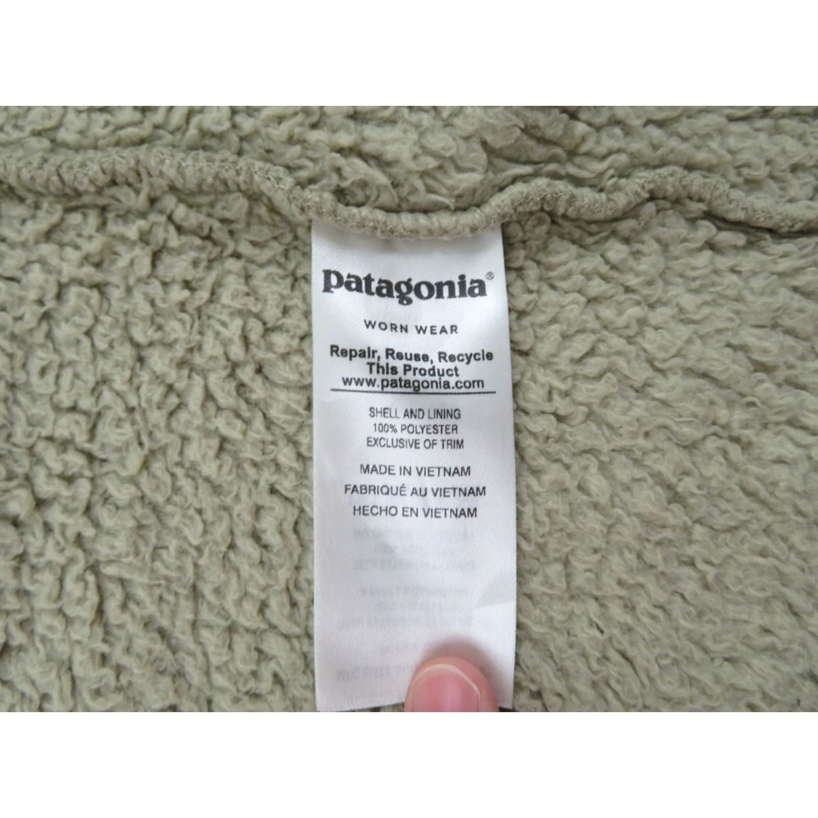 Patagonia Patagonia Los Gatos Jacket Womens XS Fuzzy Sherpa Deep Pile Fabric Scraps for Crafts Size XS / US 0-2 / IT 36-38 - 7 Thumbnail